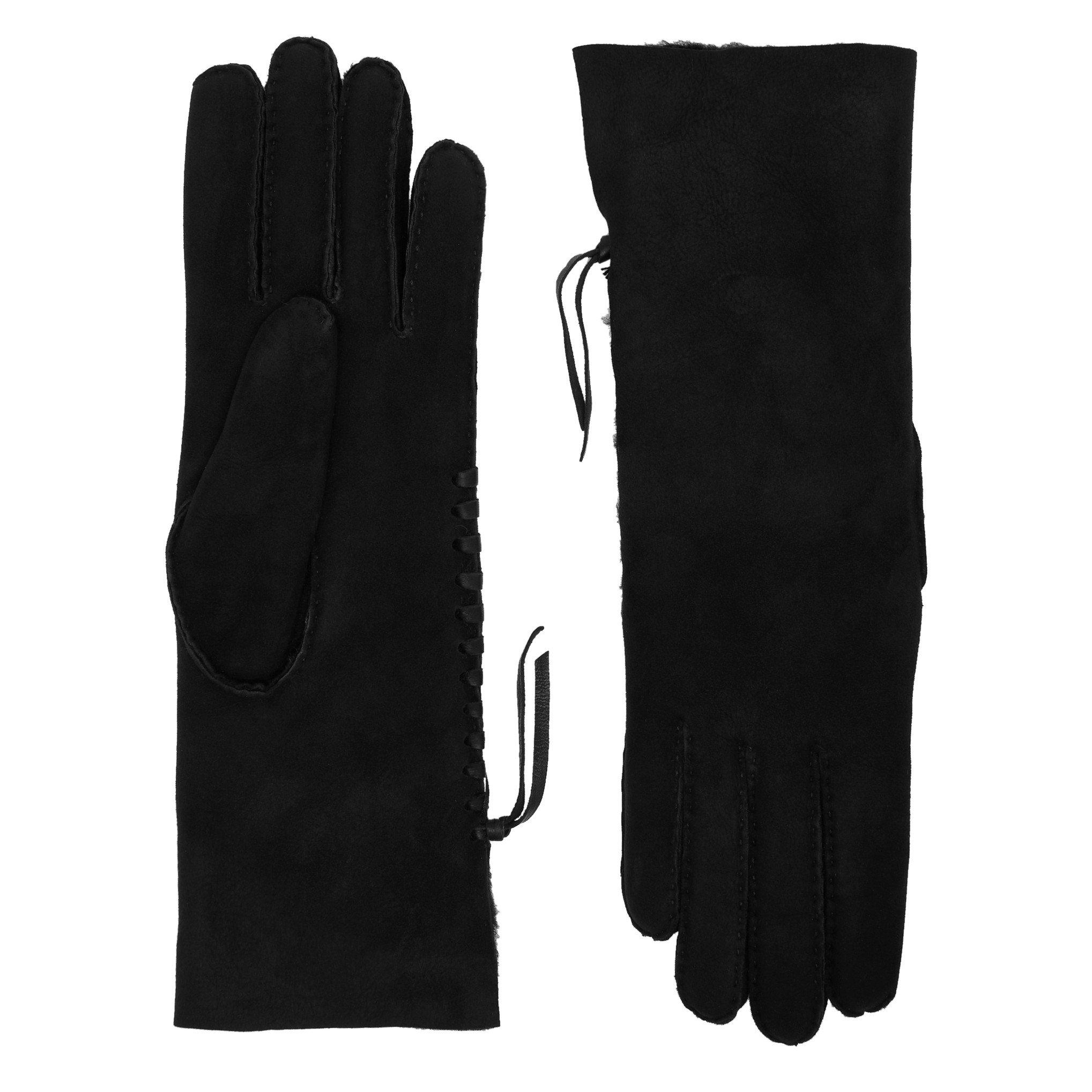 BLACK - Agnelle - MIA LAMBSKIN BRAIDED SIDE GLO