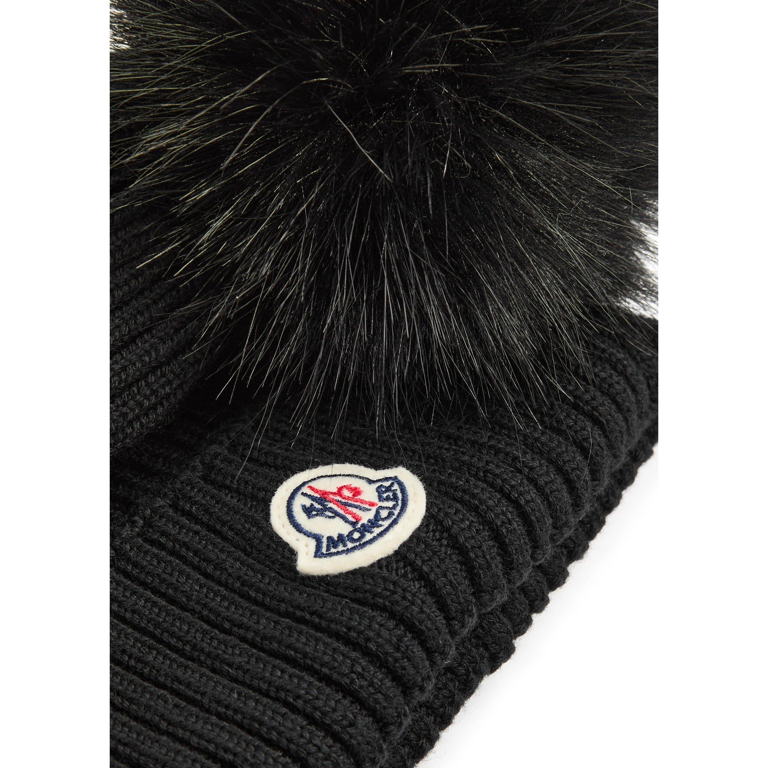 BLACK - Moncler - MONCLER POM POM KNITTED H - 2