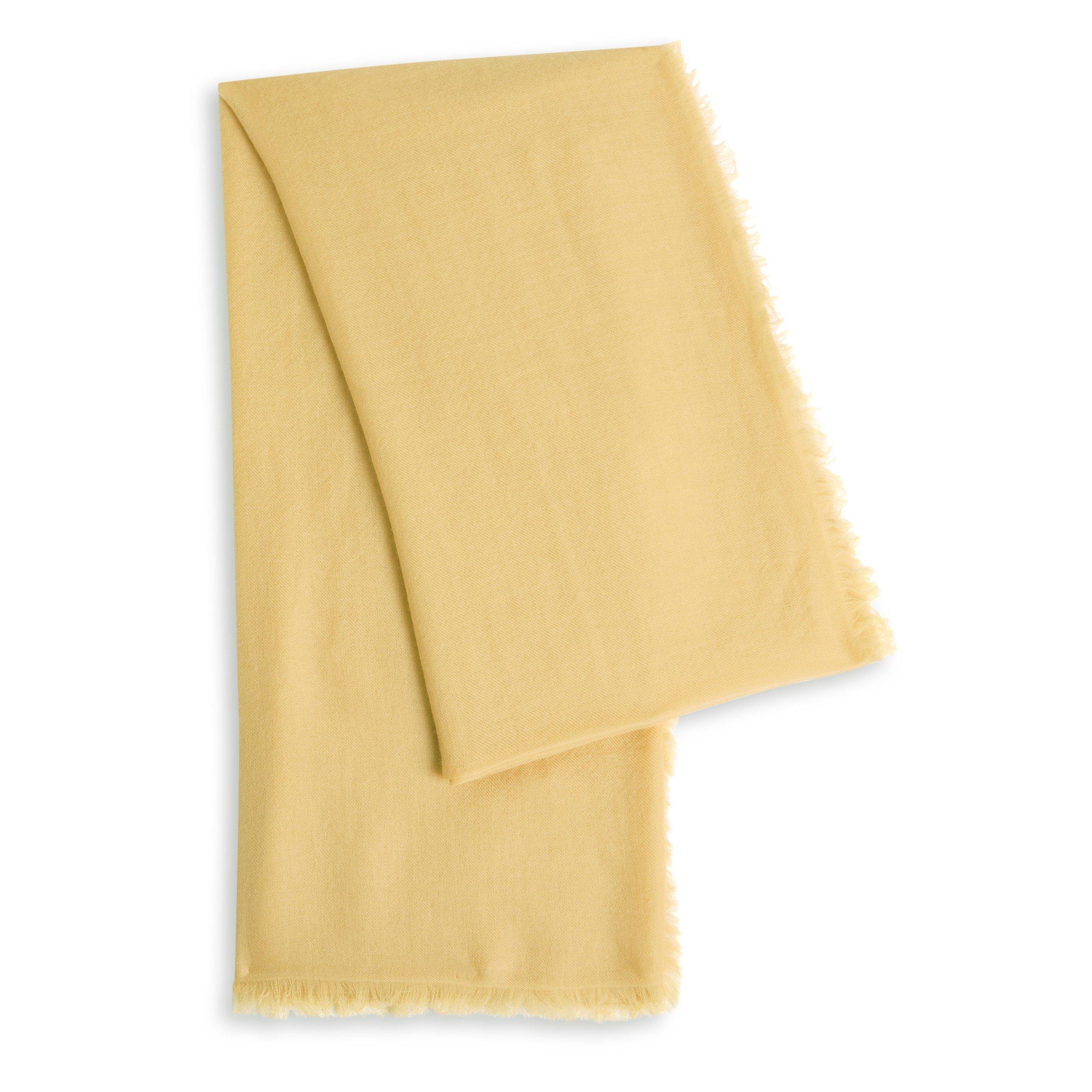 YELLOW - Ama Pure - SOLID CASHMERE SCARF