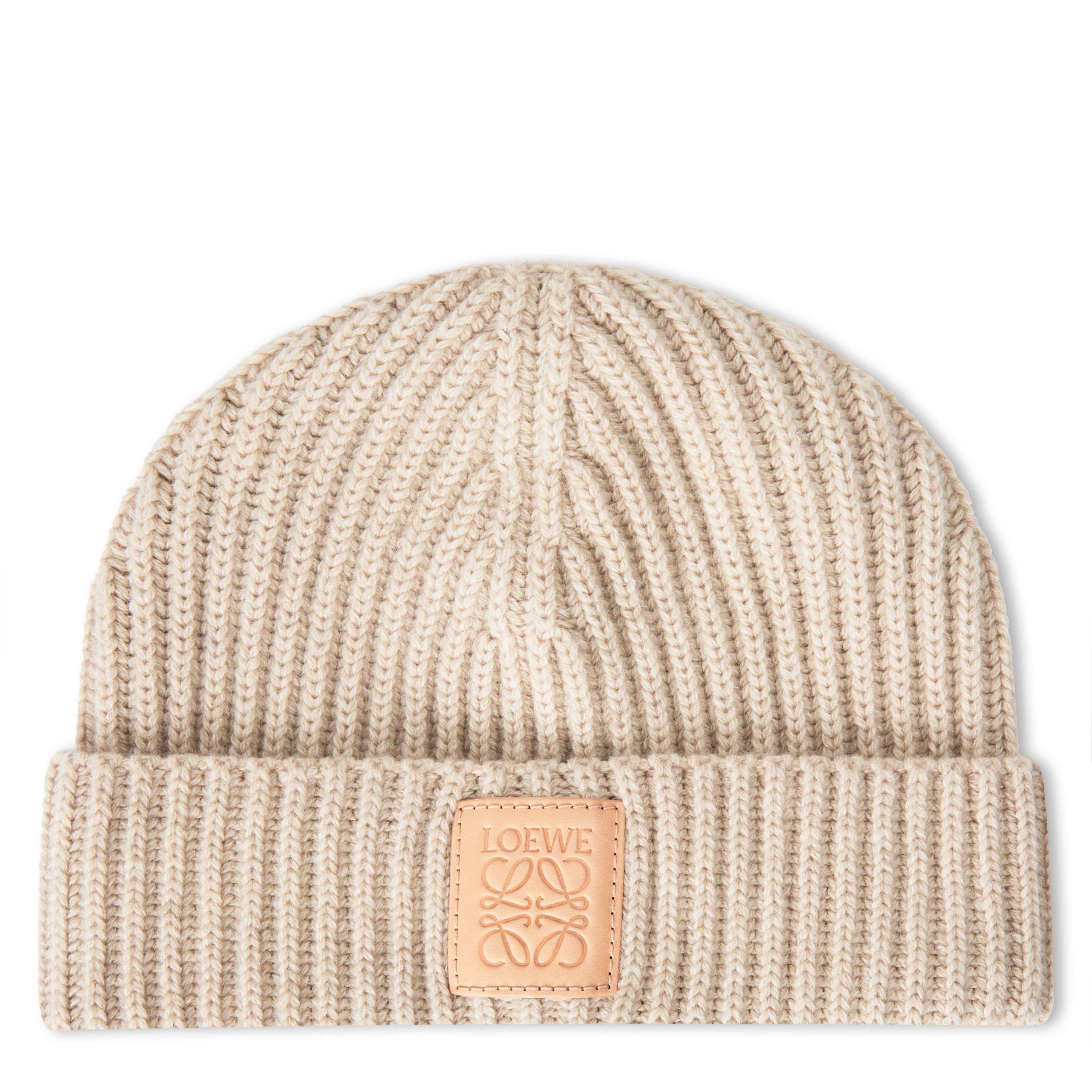 BEIGE - Loewe - LOEWE BEANIE LIGHT BEIGE - 1
