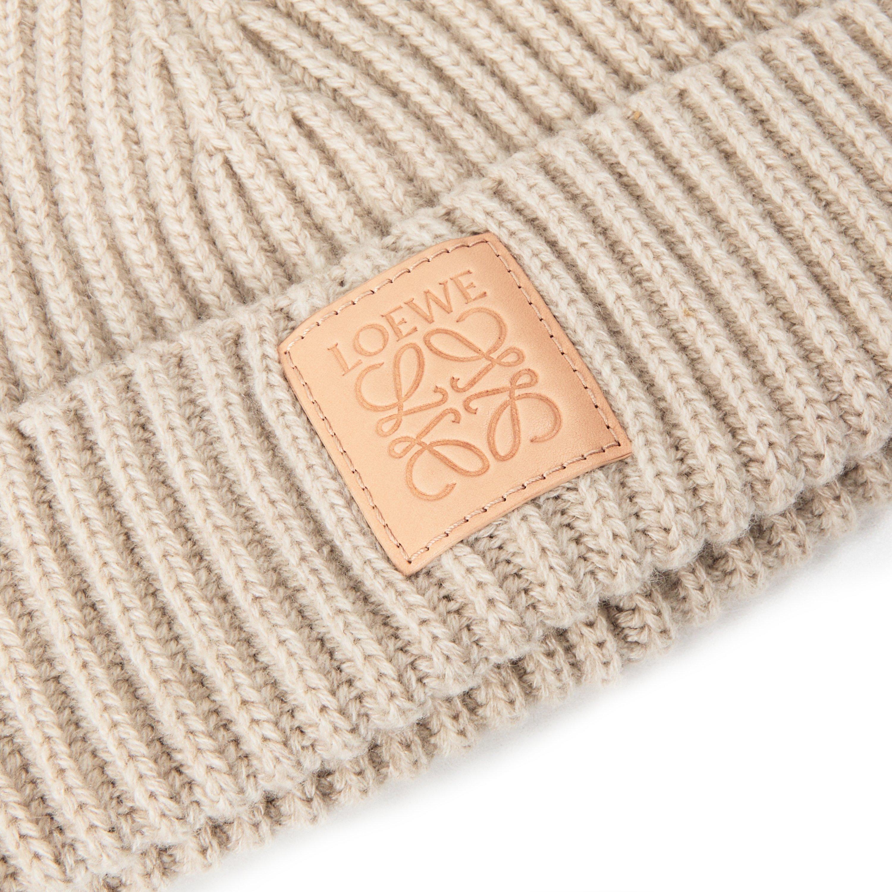 BEIGE - Loewe - LOEWE BEANIE LIGHT BEIGE - 3