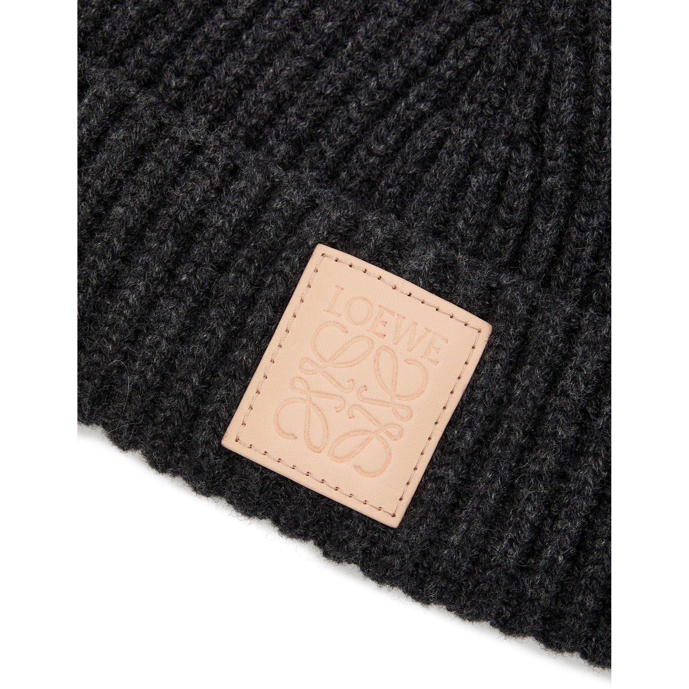 BLACK - Loewe - Men's Cashmere Beanie - 3