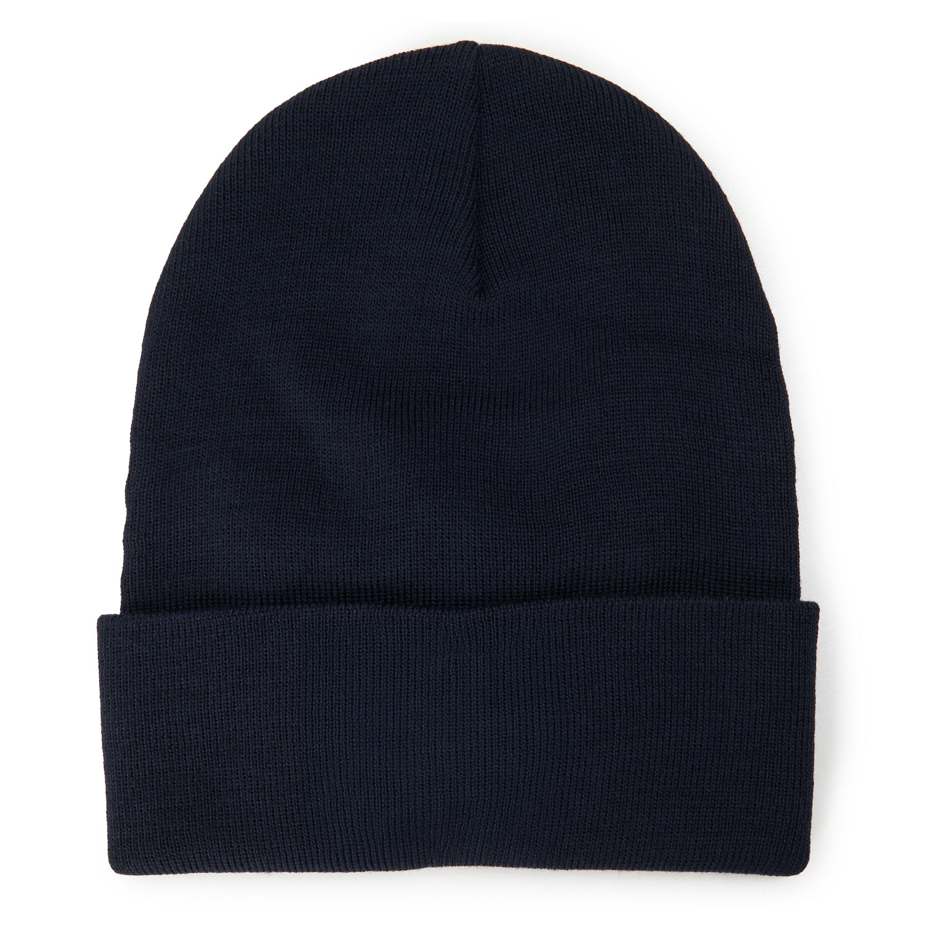 NAVY - Moncler Grenoble - Men's Logo Wool Beanie - 2