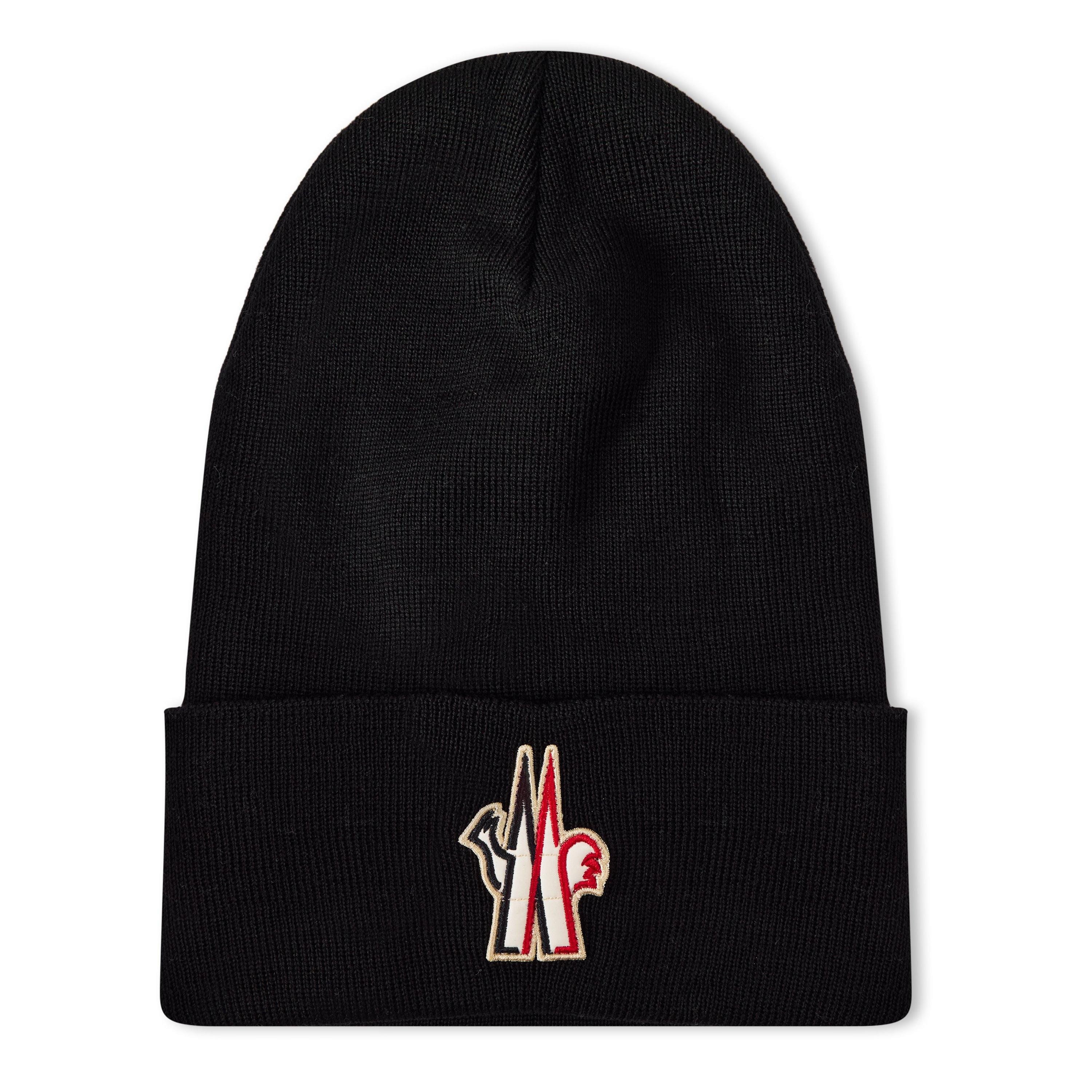 BLACK - Moncler Grenoble - MG LOGO BEANIE - 1