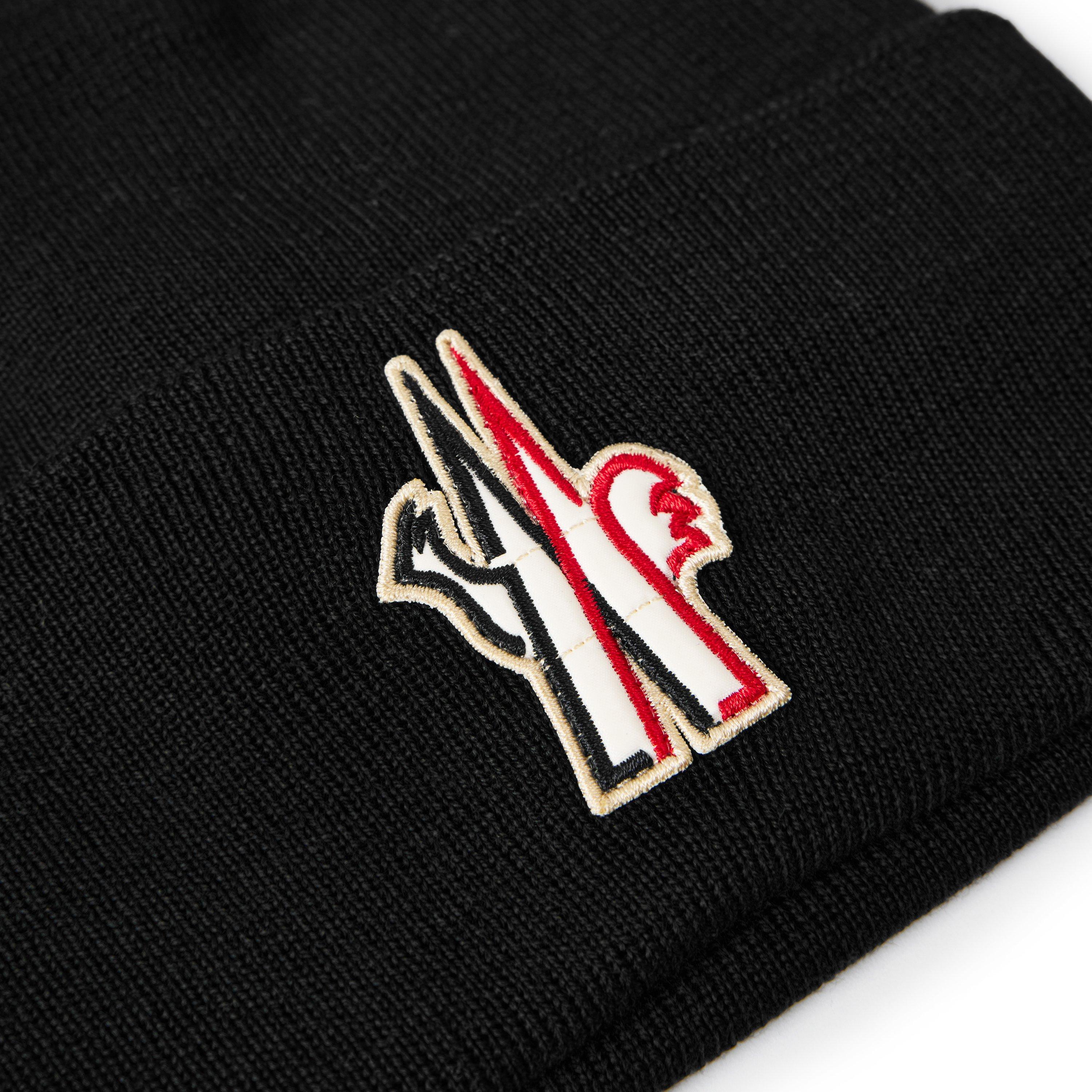 BLACK - Moncler Grenoble - MG LOGO BEANIE - 3