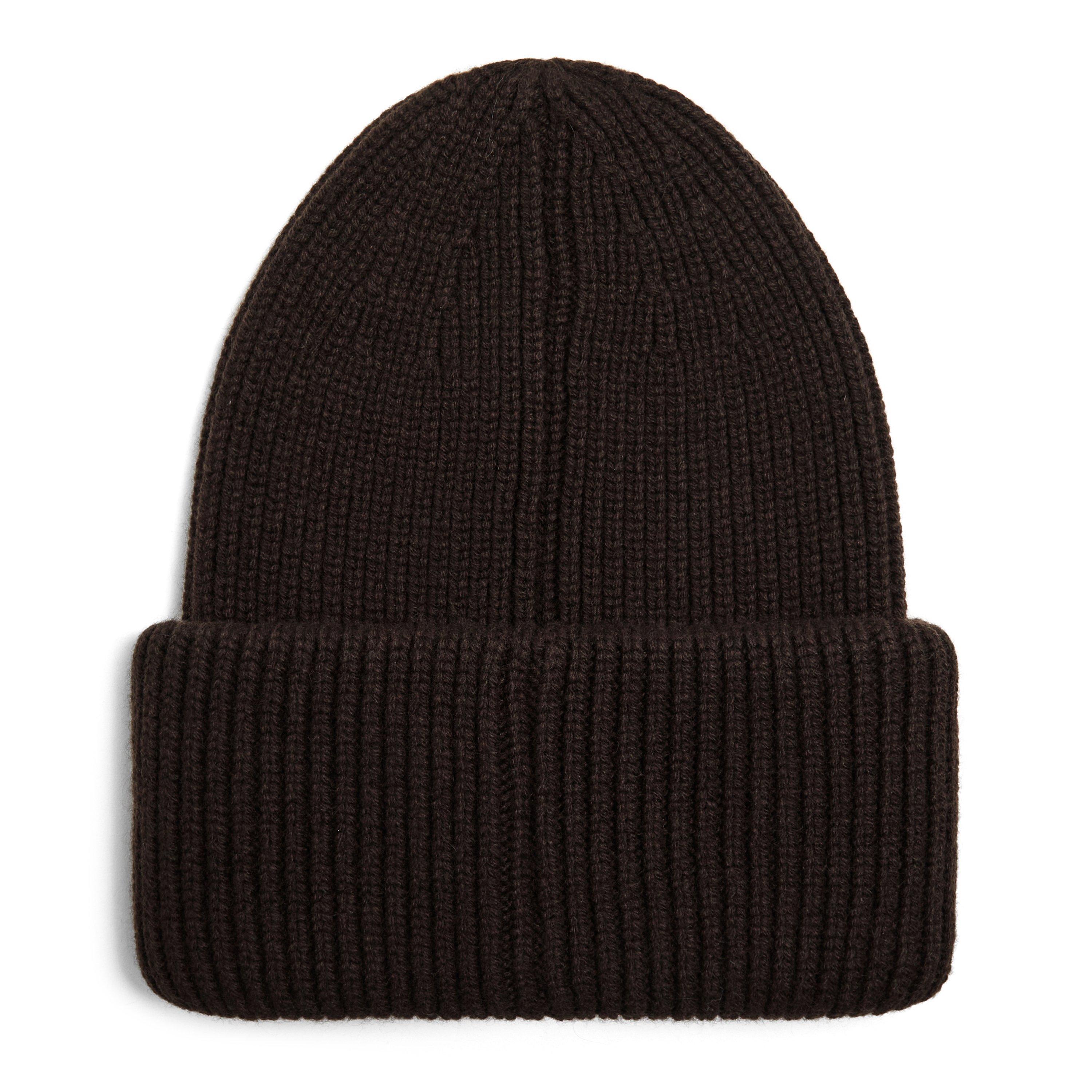 BROWN - Moncler - MON BADGE BEANIE - 2