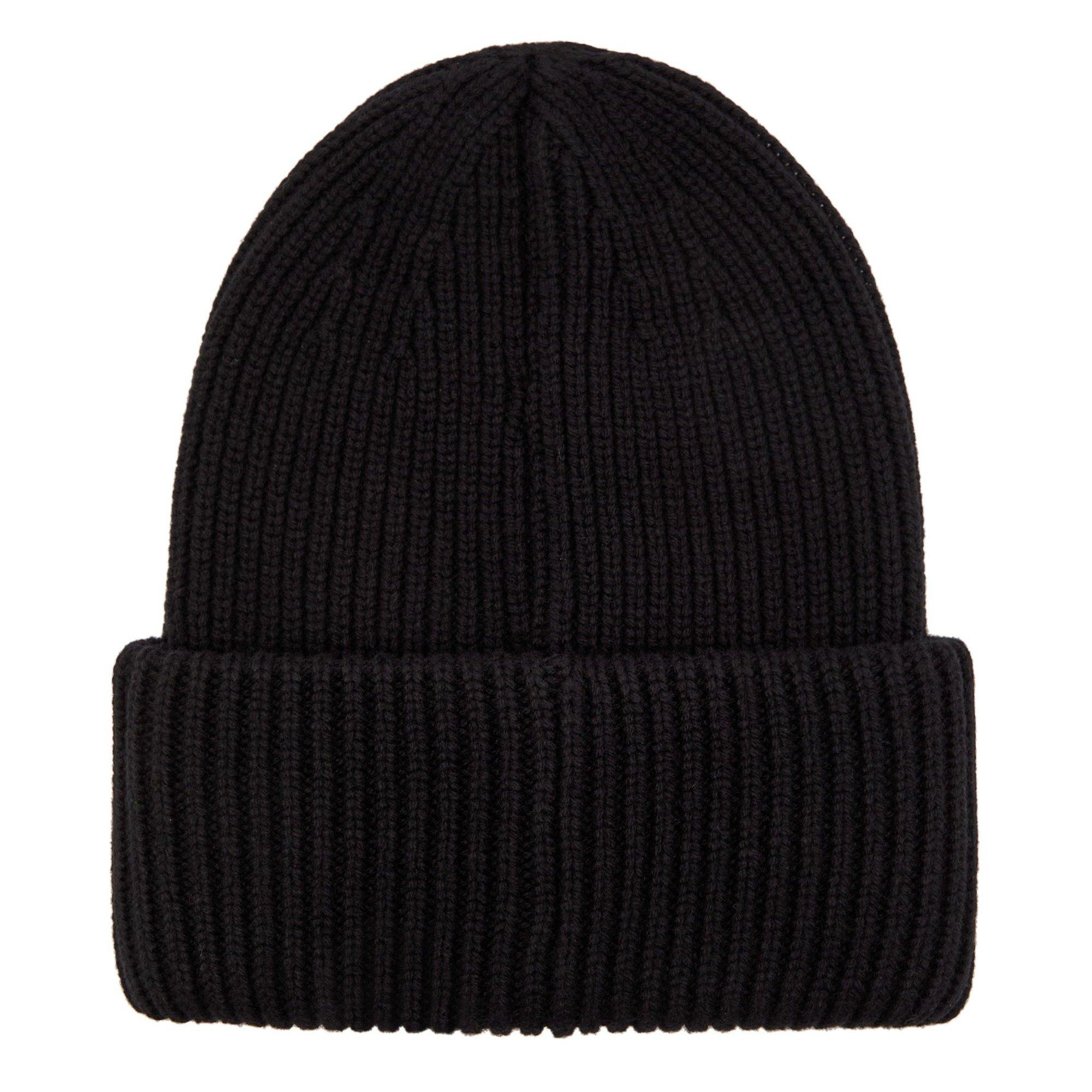 BLACK - Moncler - Men's Badge Wool and Cashmere Beanie - 2