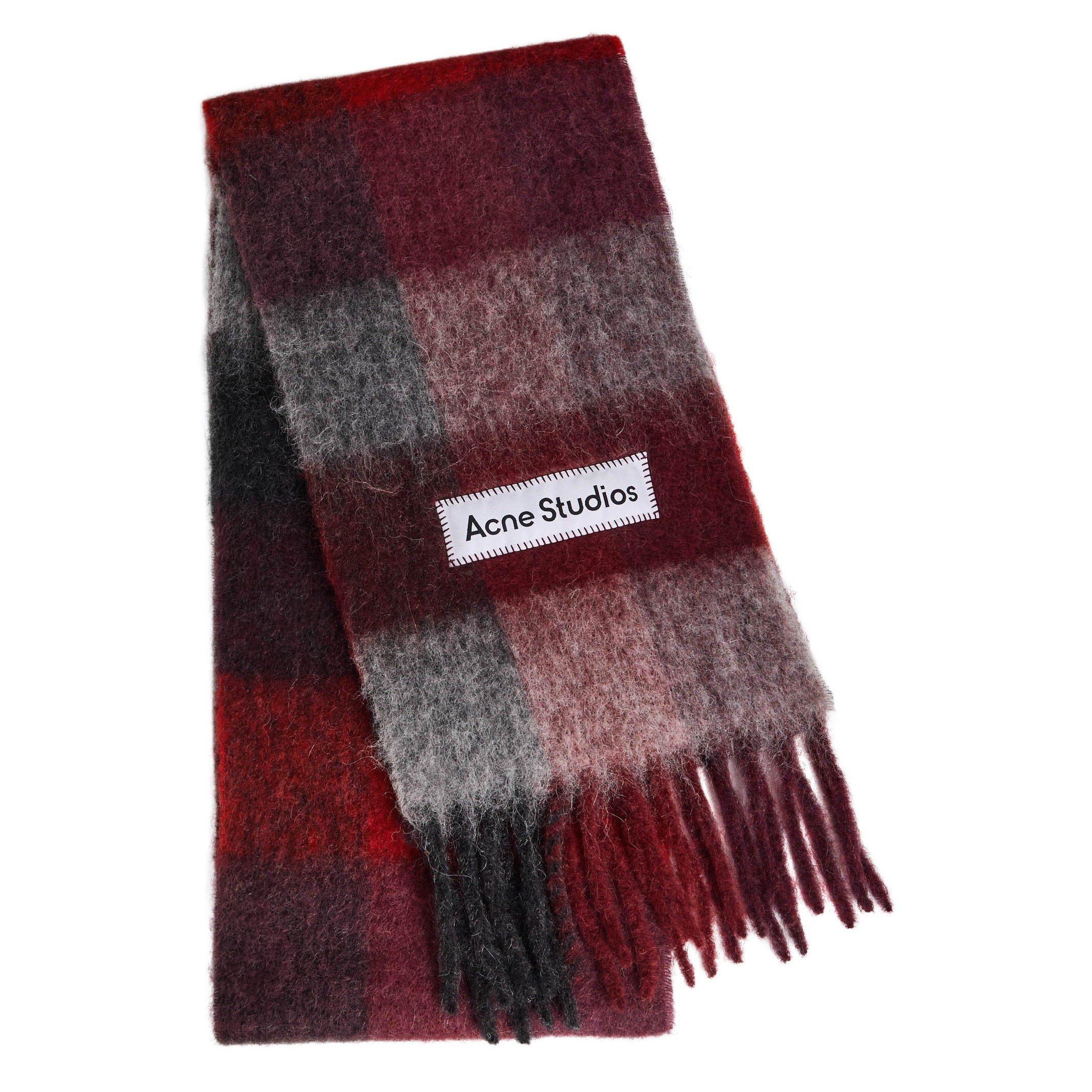 RED AND OTHER - Acne Studios - VALLY CHECK SCARF