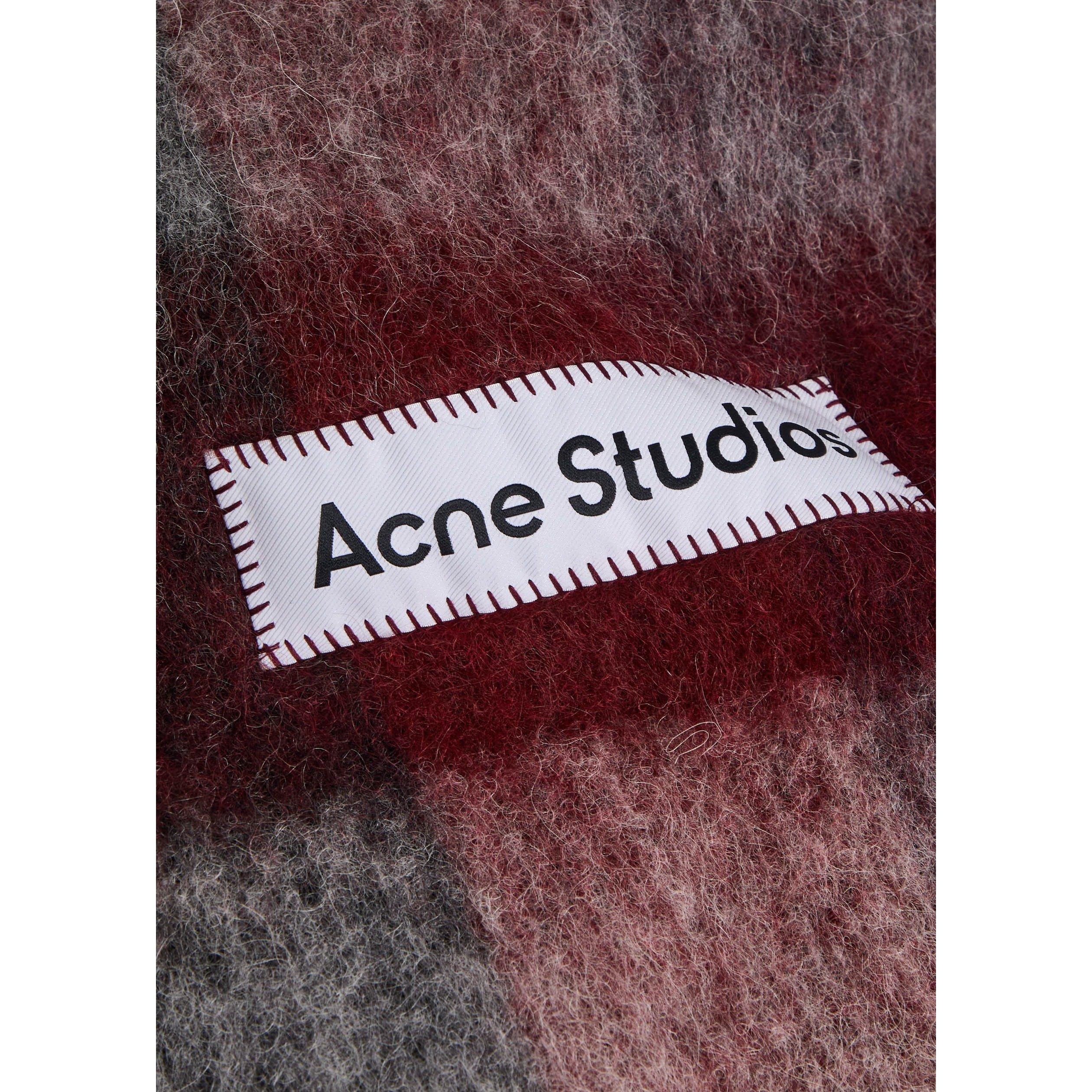 RED AND OTHER - Acne Studios - Women's Vally Check Wool Scarf - 2