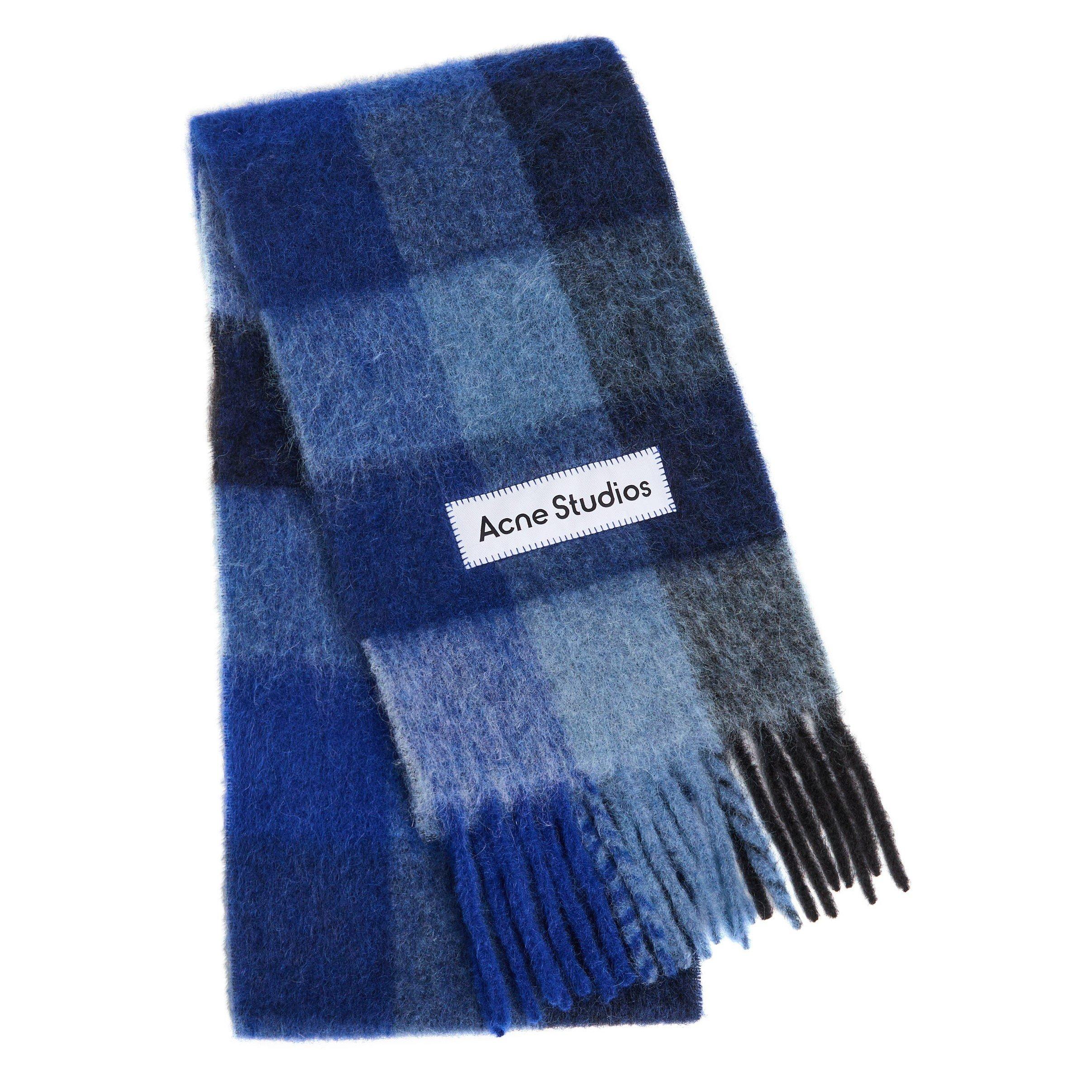NAVY AND OTHER - Acne Studios - VALLY CHECK SCARF - 1