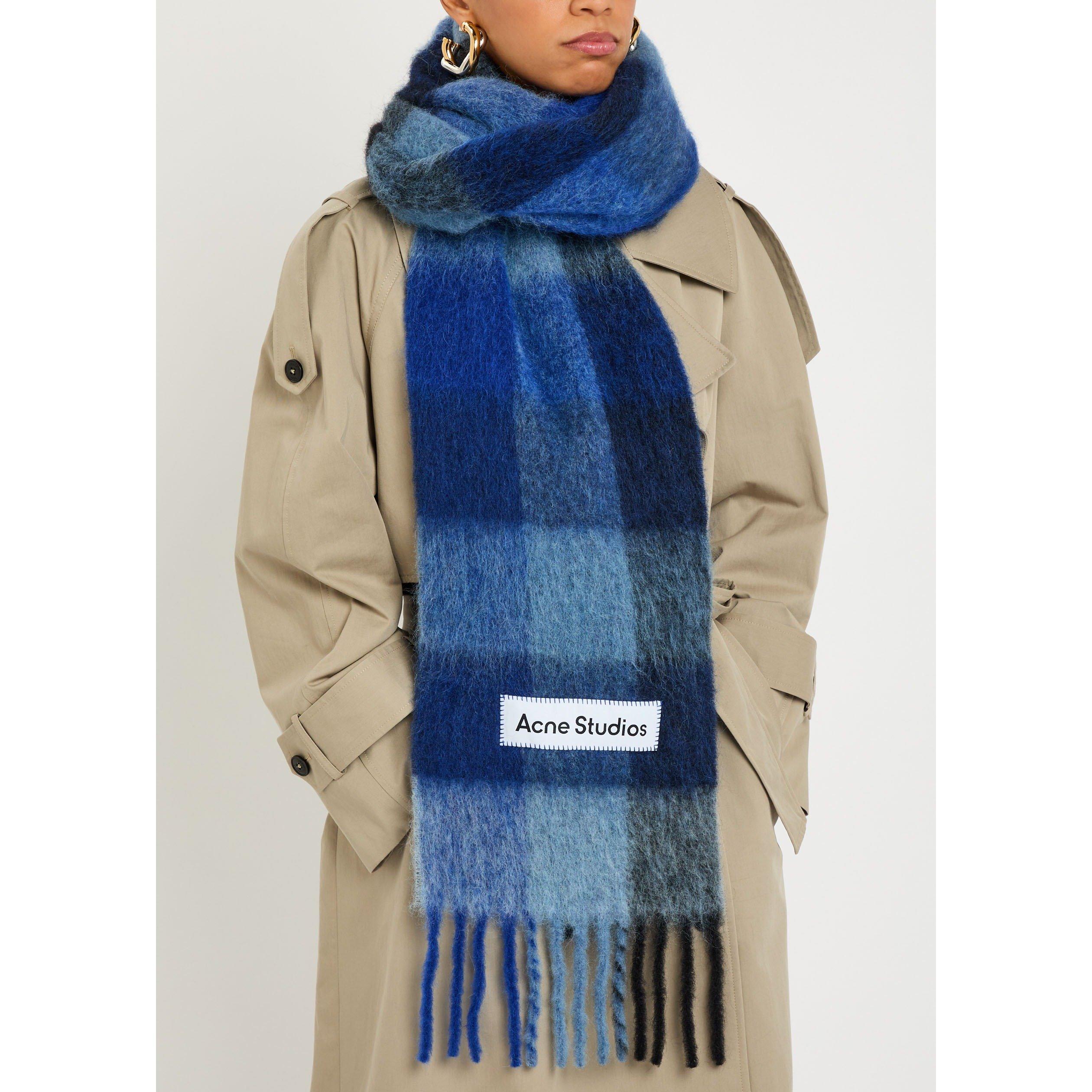 NAVY AND OTHER - Acne Studios - VALLY CHECK SCARF - 3
