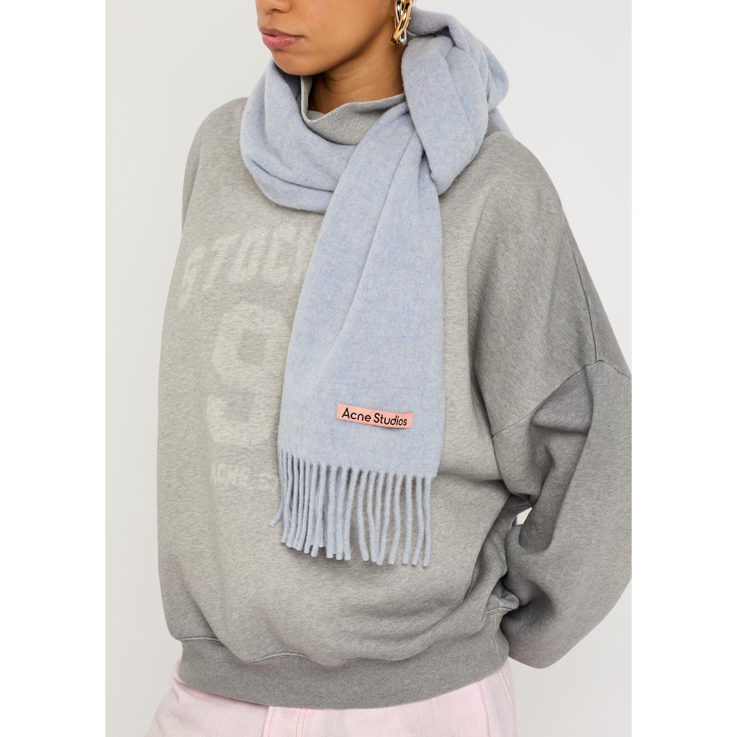 LIGHT BLUE - Acne Studios - Women's Canada Wool Midweight Scarf - 2
