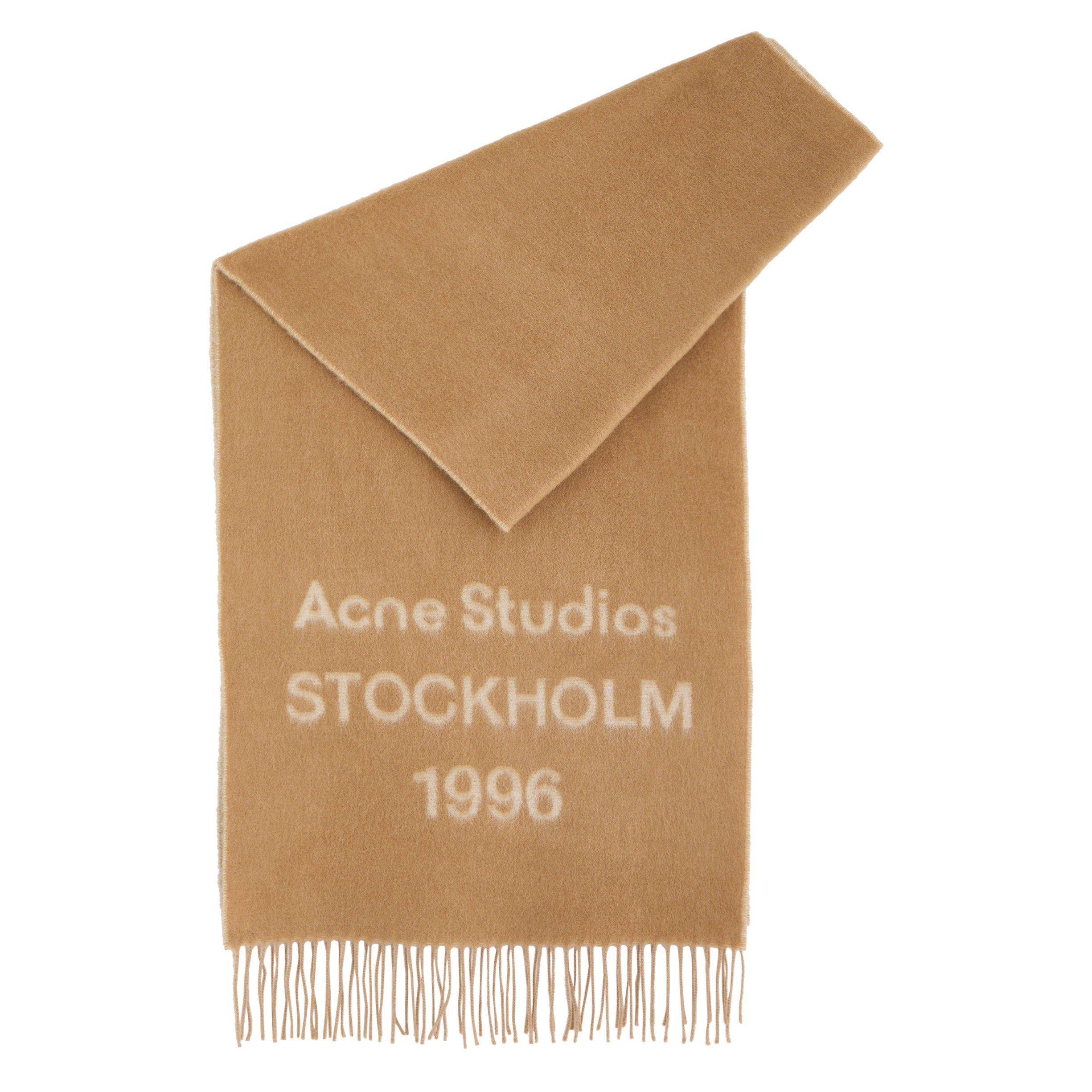 Acne Studios Venus Logo Oversized Wool Scarf