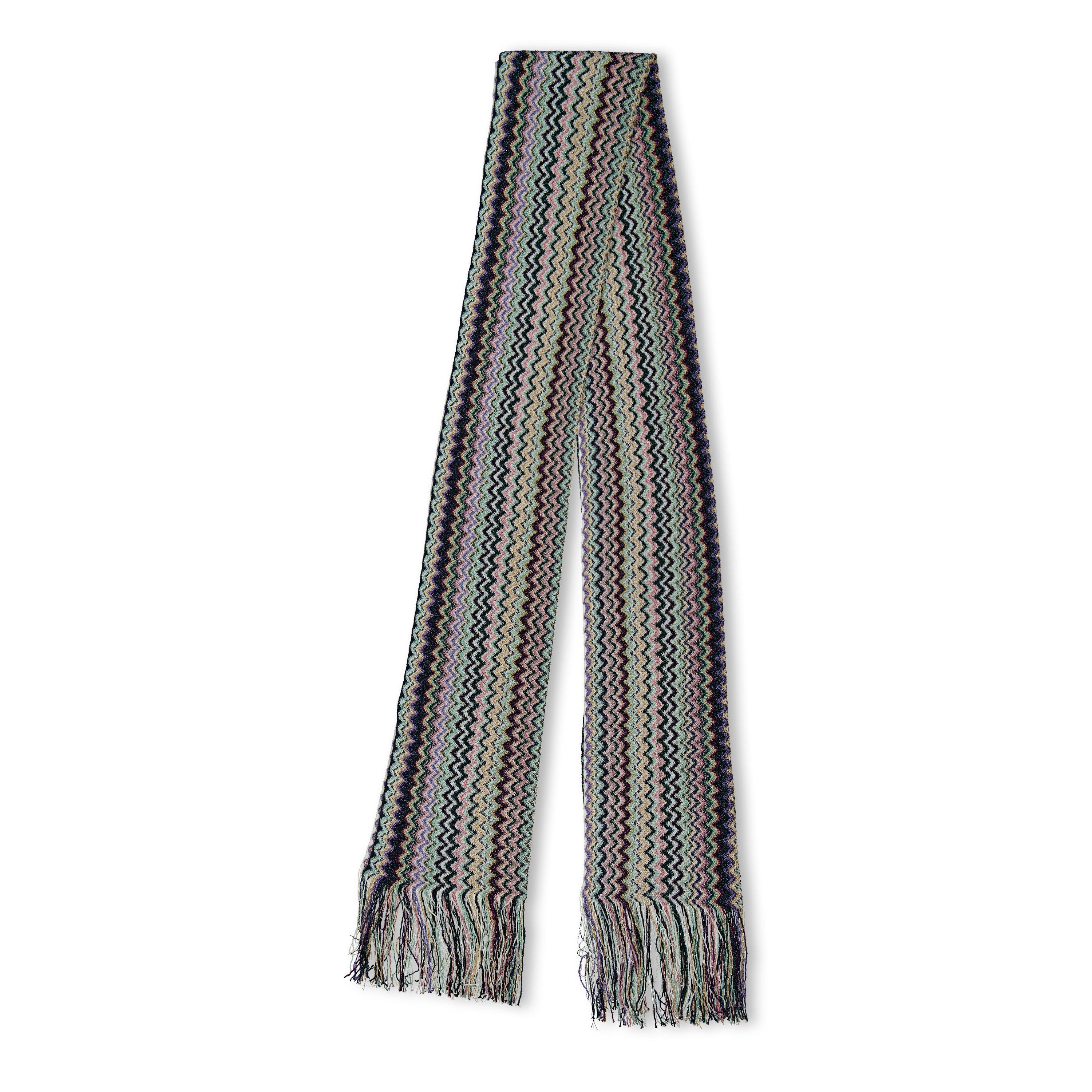 BLUE AND OTHER - Missoni - ZIGZAG LUREX 45x200 SCARF - 1