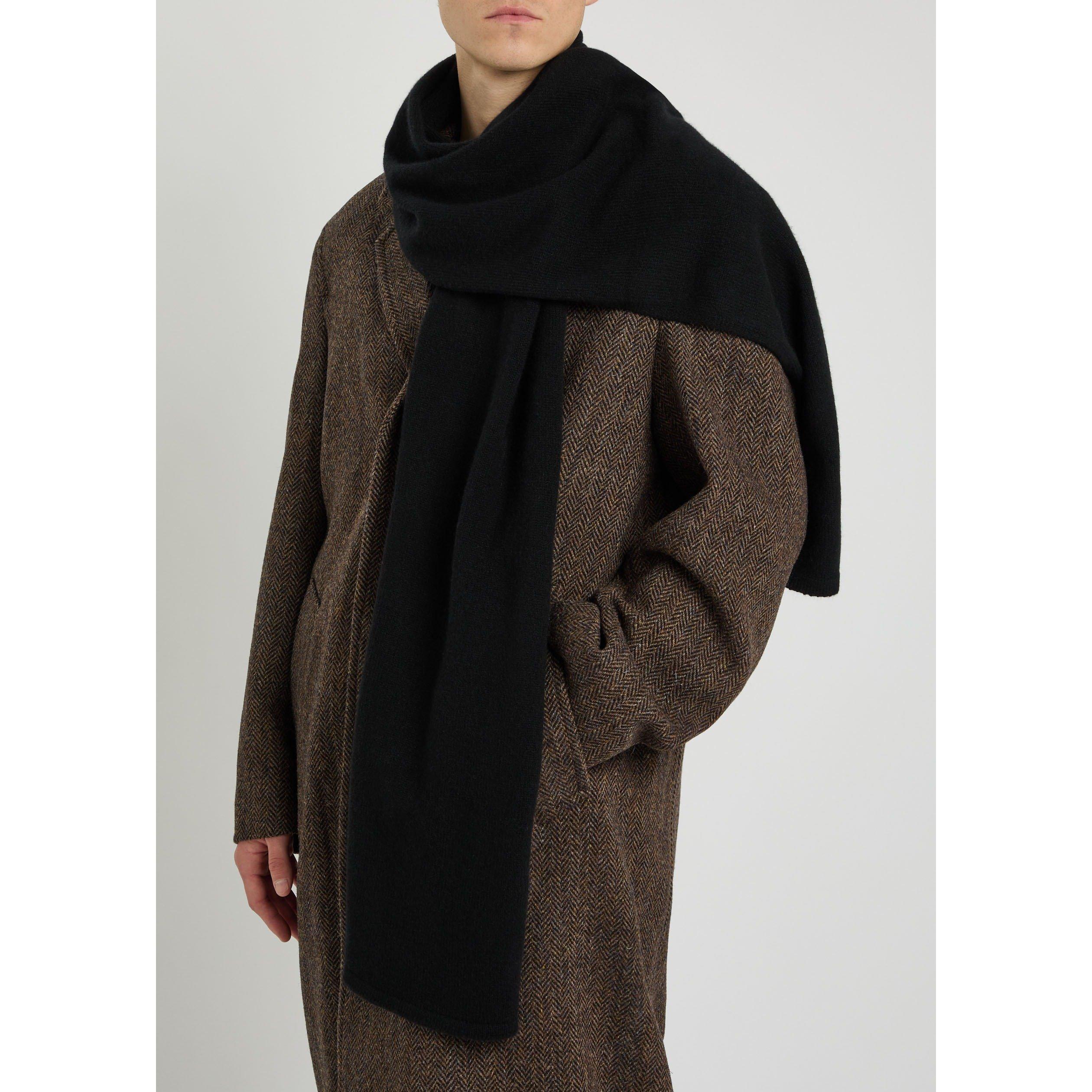 BLACK - John Smedley - SMED KNIT SCARF PLAIN QUARTZ - 2
