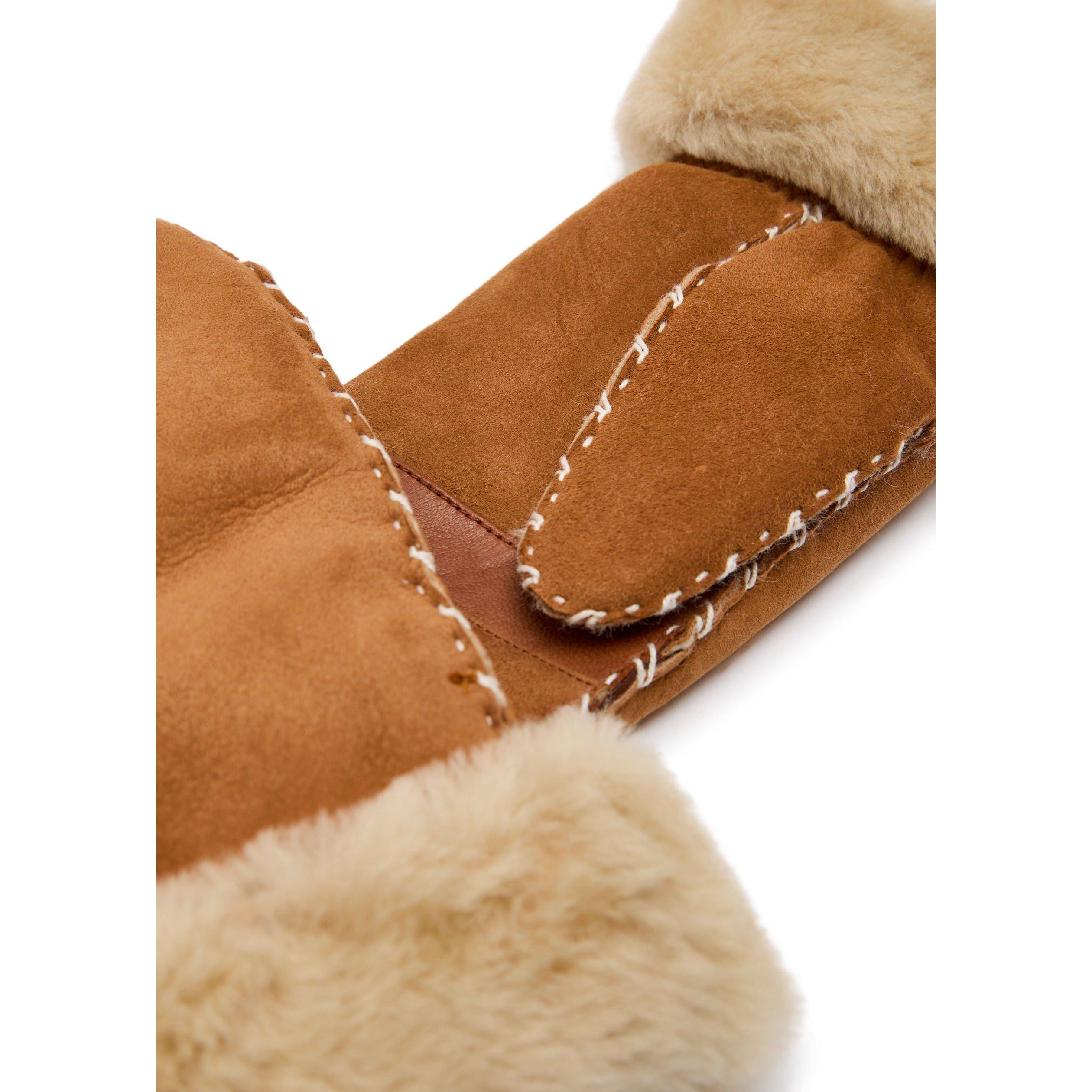 TAN - Agnelle - Women's Alix Suede Mittens - 2