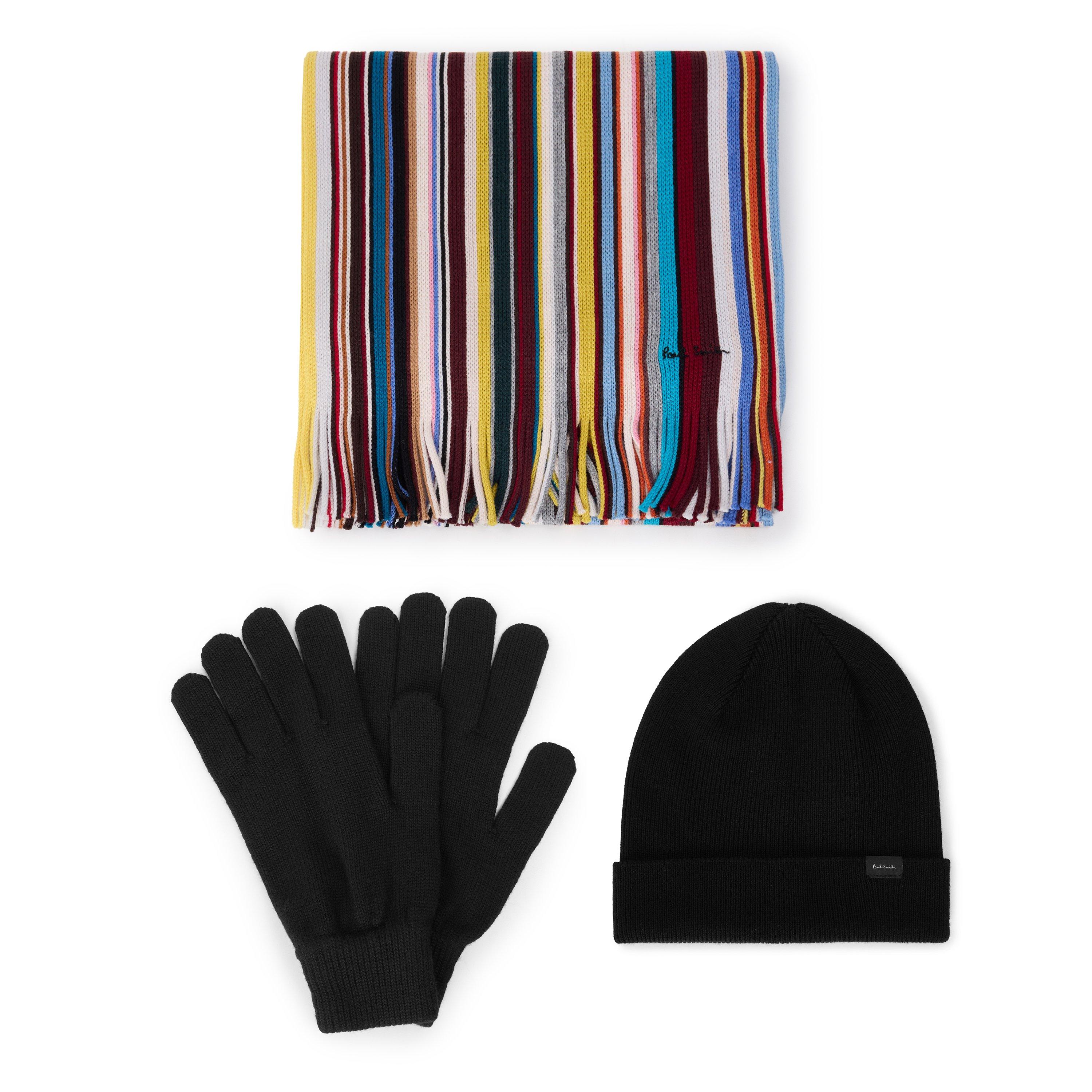 BLACK - Paul Smith - PS MEN GIFTSET HAT GLV SR - 1