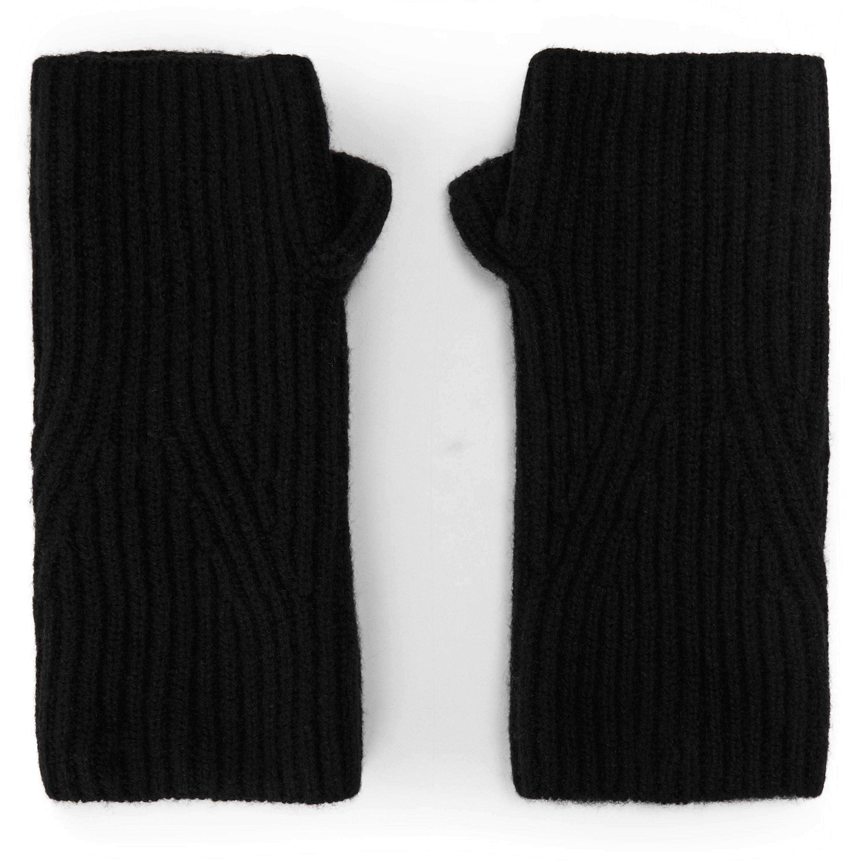 BLACK - Loop Cashmere - COCO CASHMERE MITTENS - 1