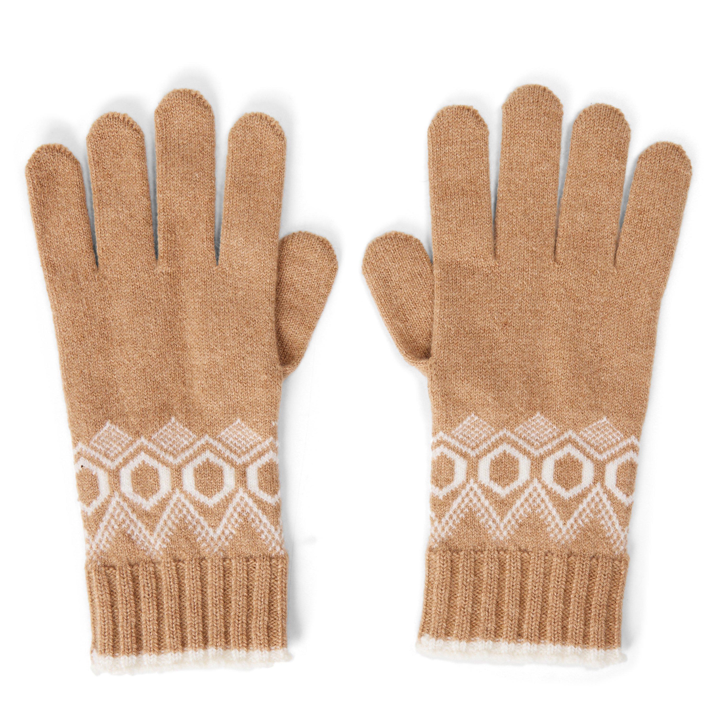 BEIGE AND OTHER - Loop Cashmere - FAIR ISLE CASHMERE GLOVES - 1