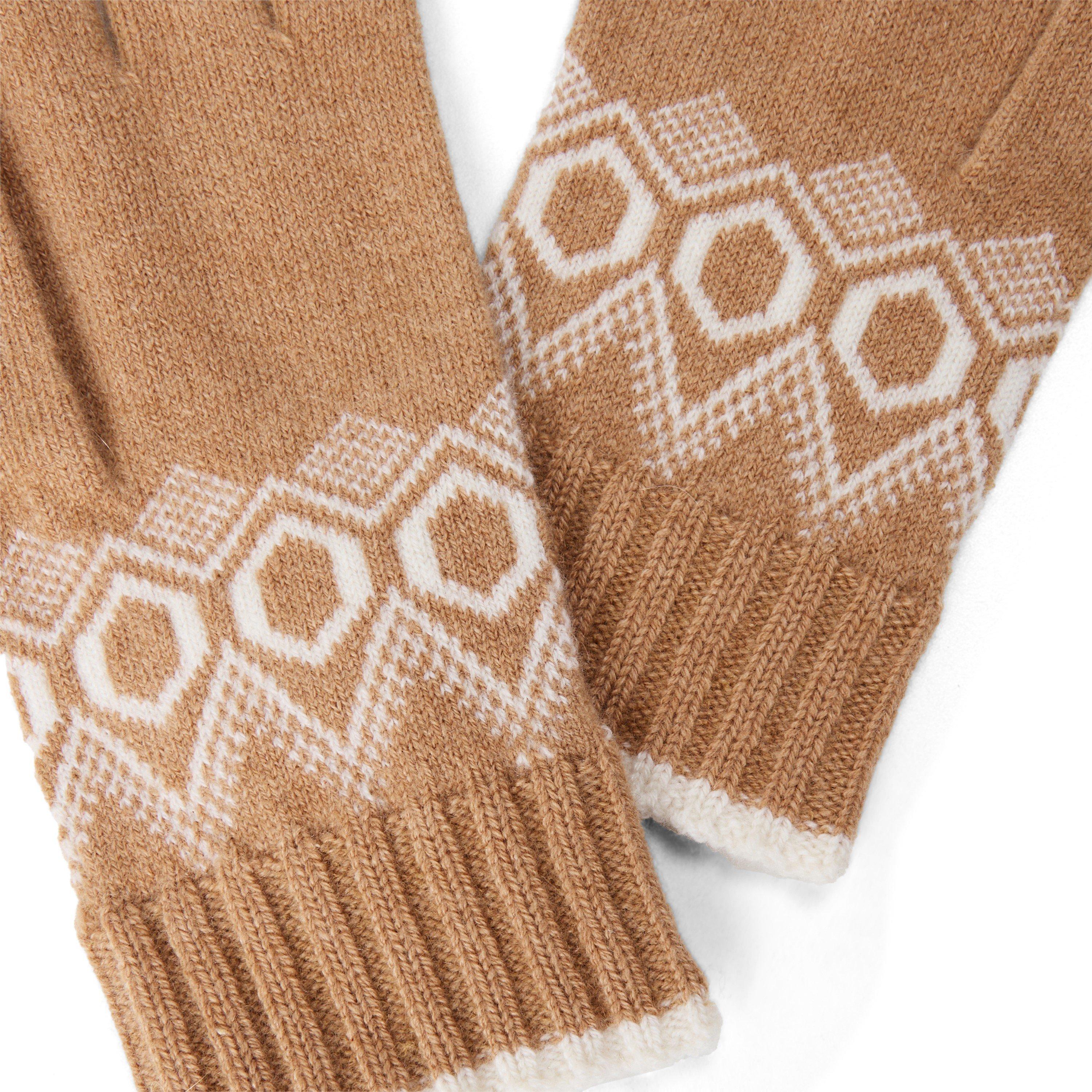 BEIGE AND OTHER - Loop Cashmere - FAIR ISLE CASHMERE GLOVES - 3