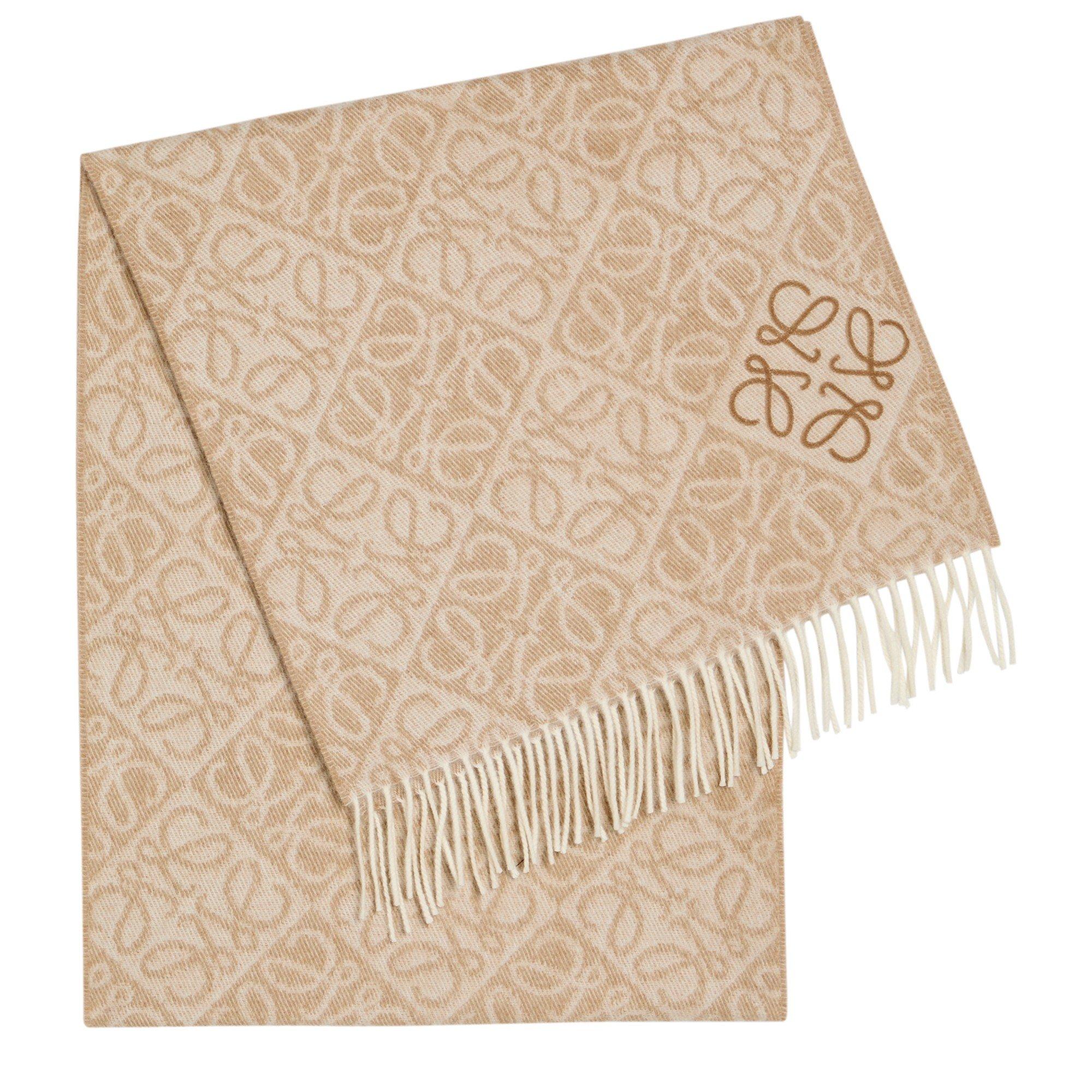 BEIGE - Loewe - 38X180 ANAGRAM SCARF