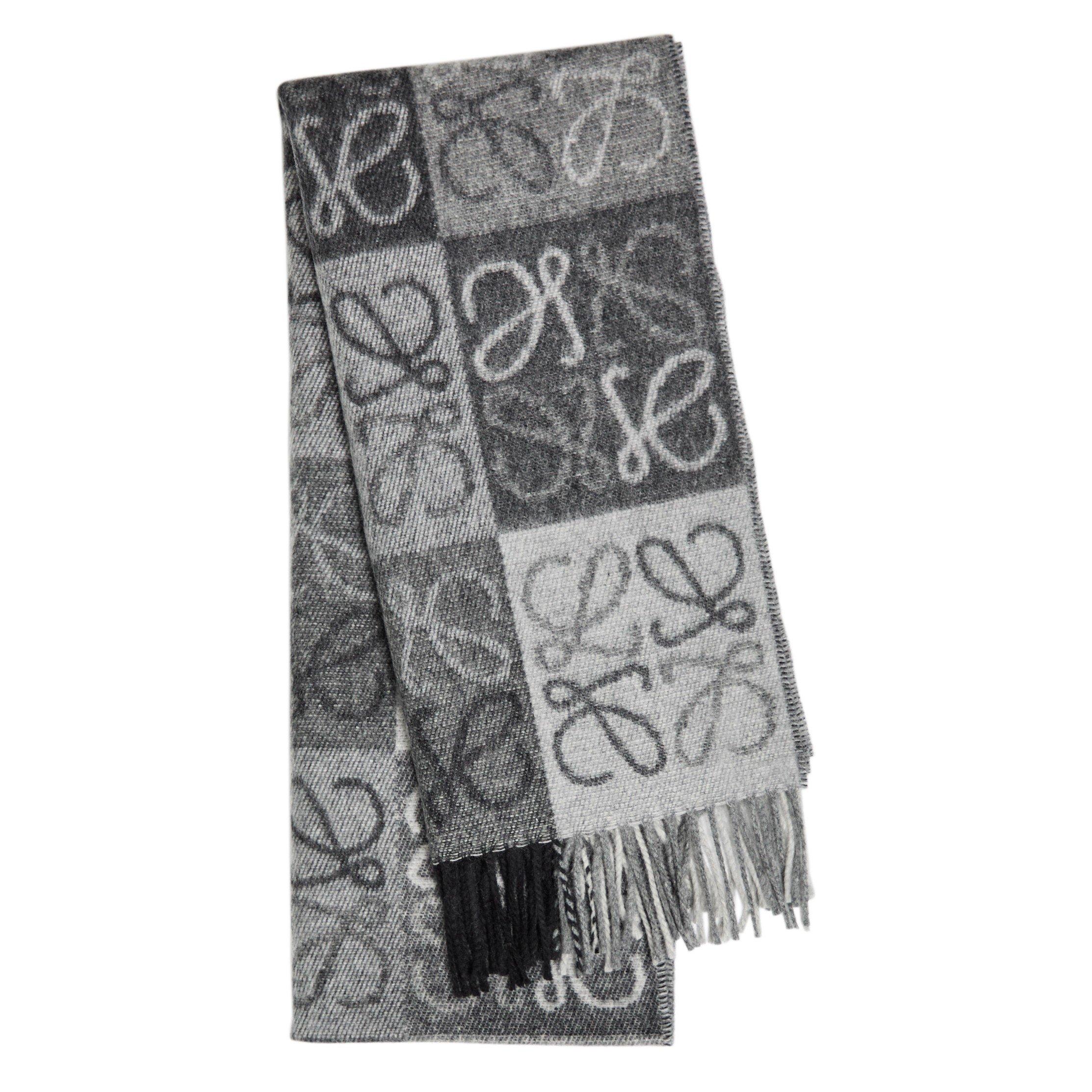 BLACK - Loewe - 38X180 ANAGRAM SCARF