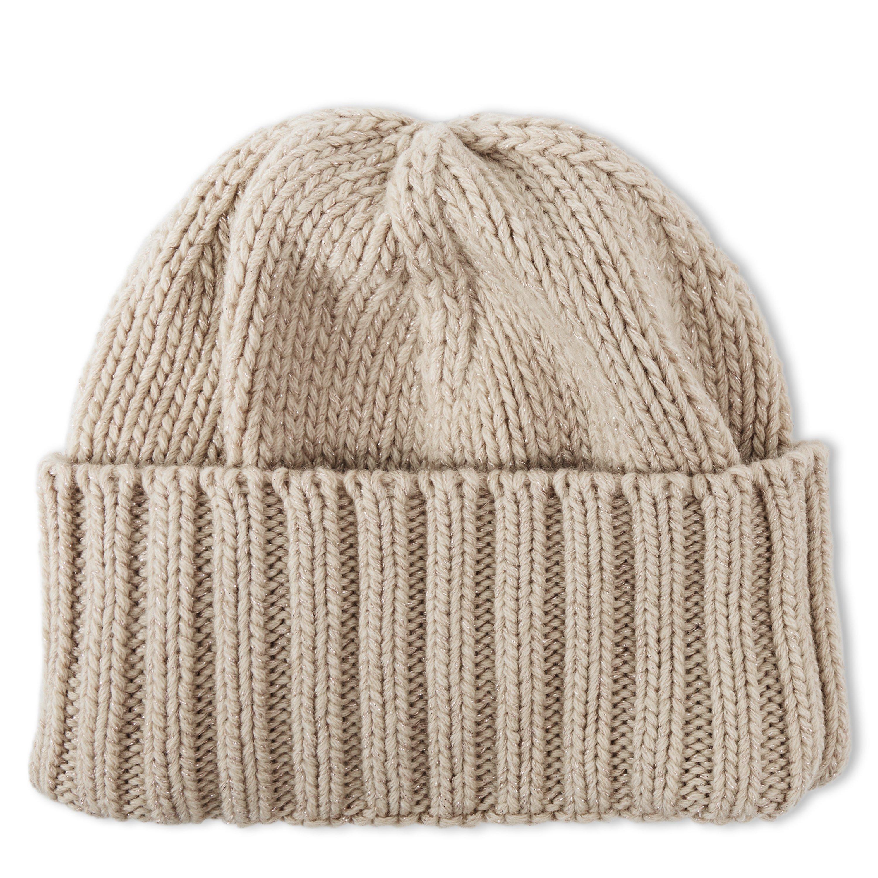 WHITE - Unknown - CASHMERE LUREX BEANIE - 1