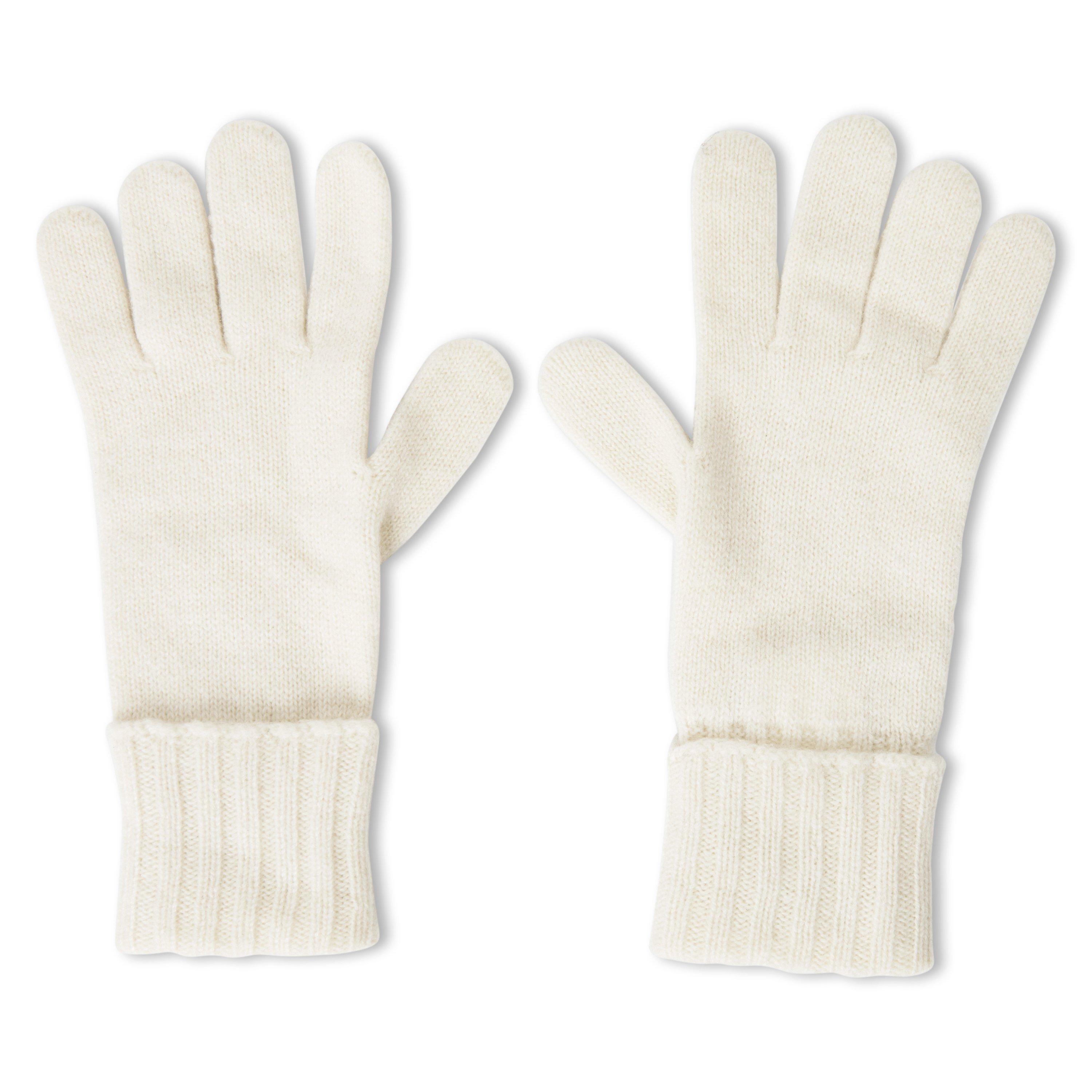 WHITE - Unknown - Women's Cashmere Fold-Up Gloves - 1