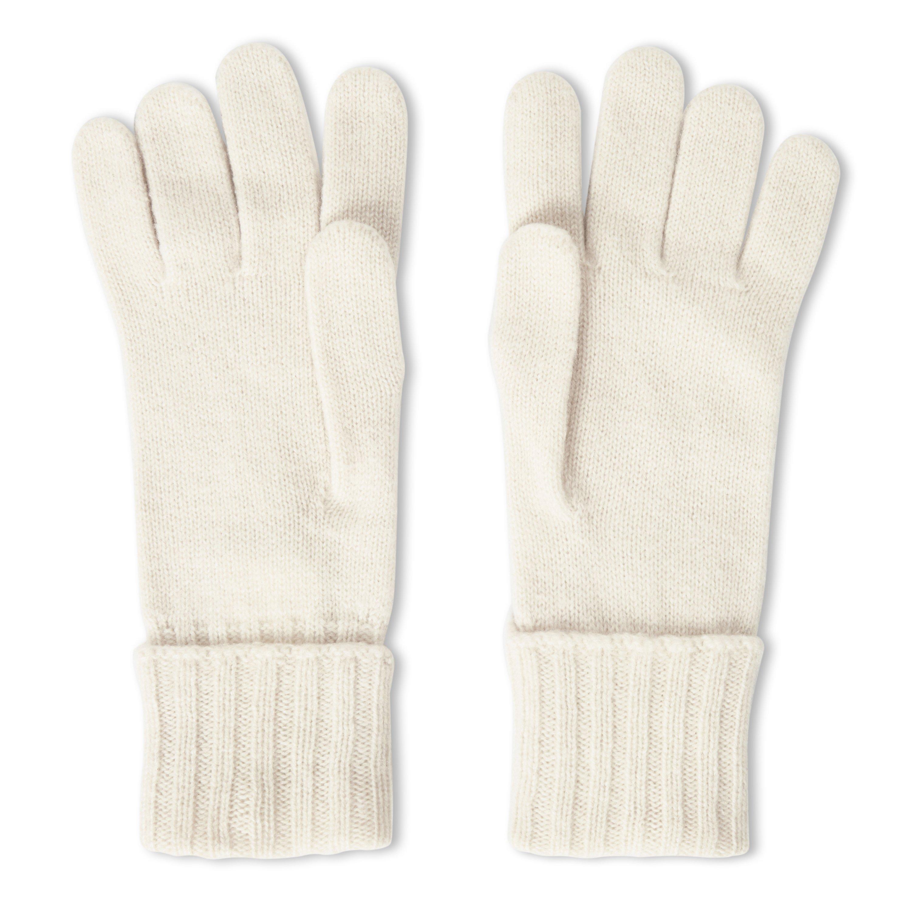 WHITE - Unknown - Women's Cashmere Fold-Up Gloves - 2