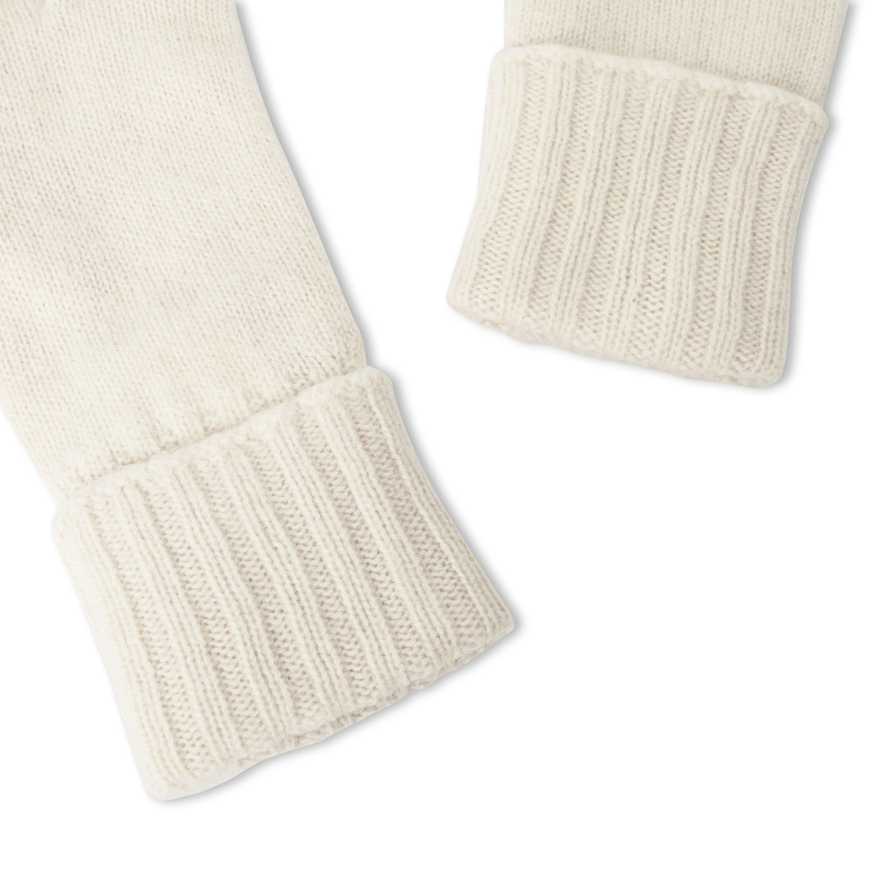 WHITE - Unknown - Women's Cashmere Fold-Up Gloves - 3
