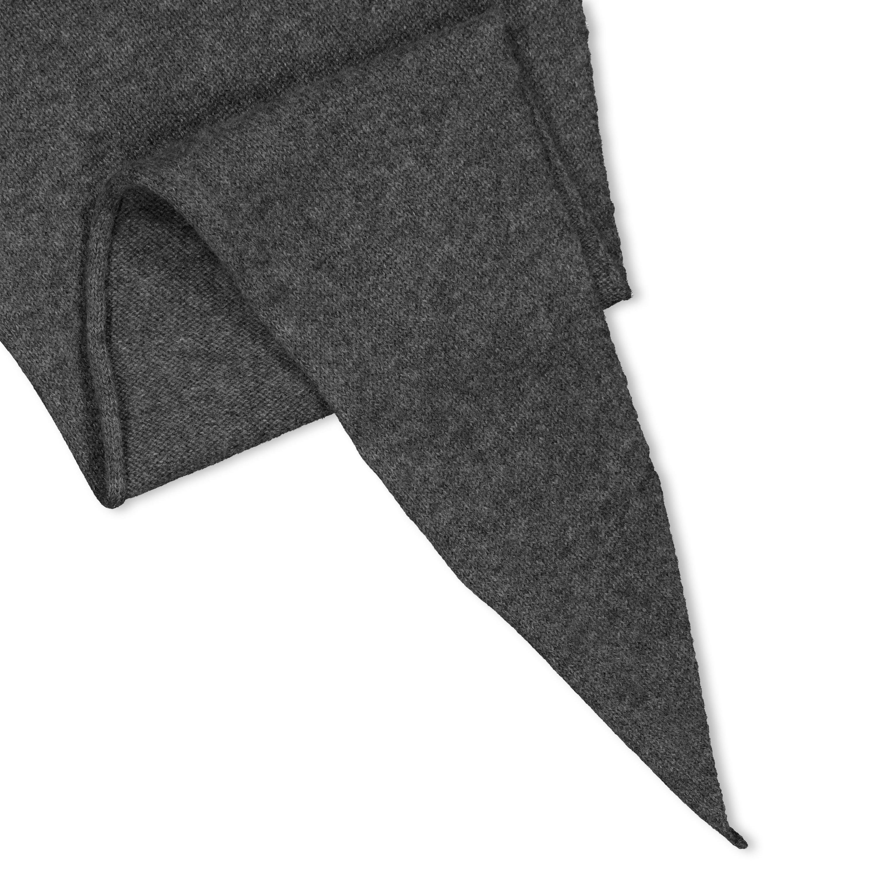 GREY - Lisa Yang - Women's Florianne Wool Knitted Scarf - 2