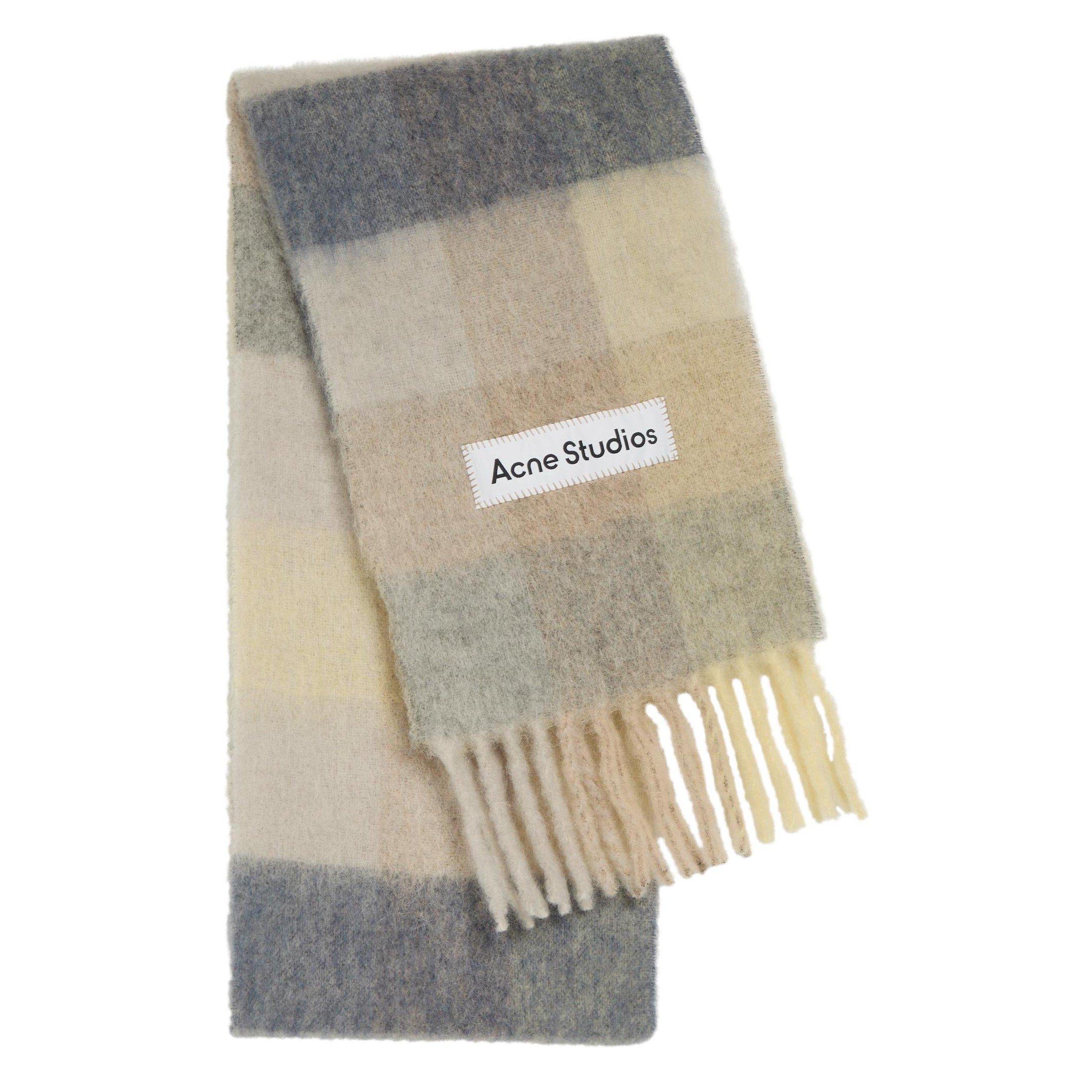 WHITE AND OTHER - Acne Studios - VALLY CHECK SCARF