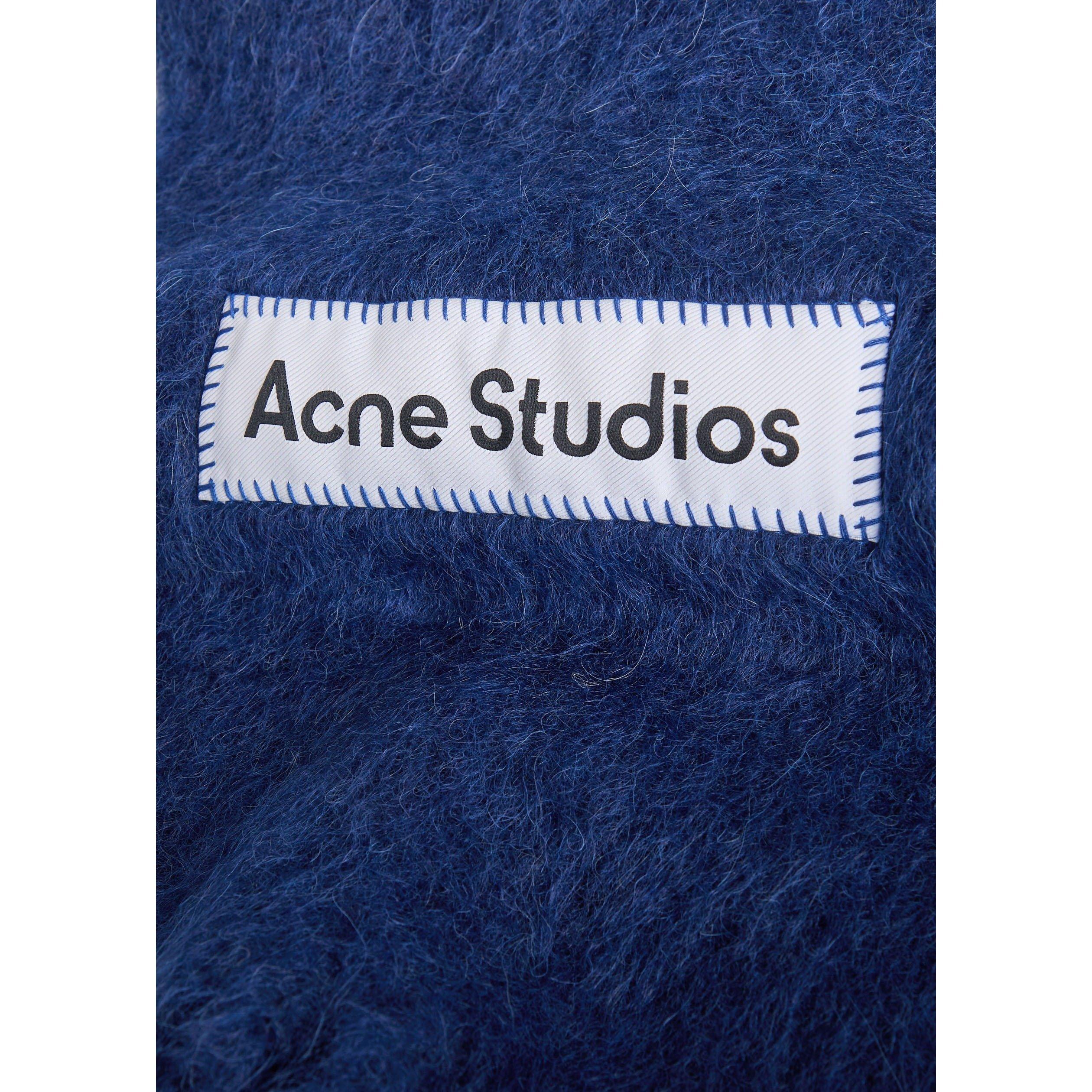 BLUE - Acne Studios - Unisex Mohair Dip Dye Midweight Scarf - 3