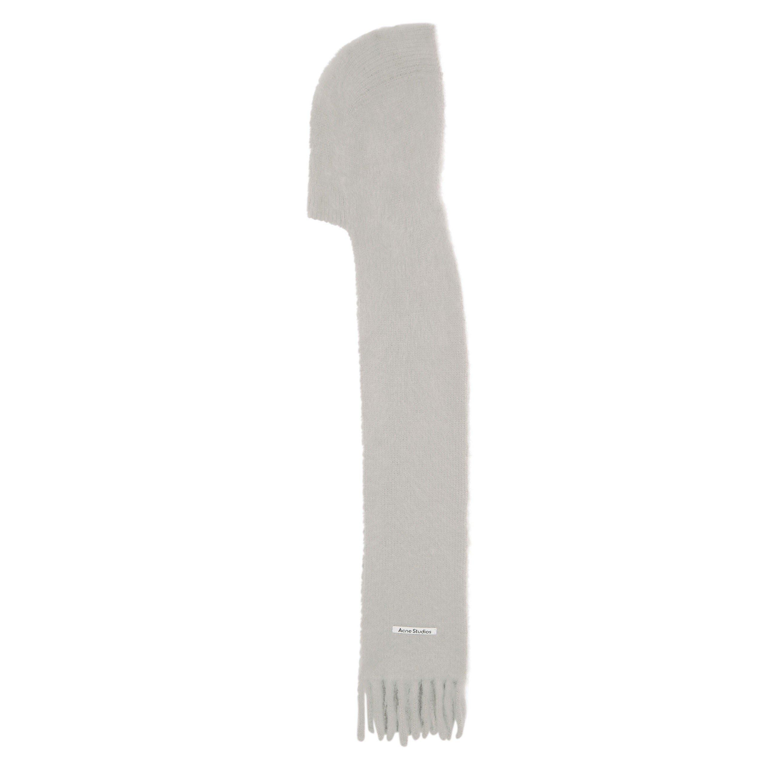 GREY - Acne Studios - Unisex Hooded Wool Knitted Scarf - 1