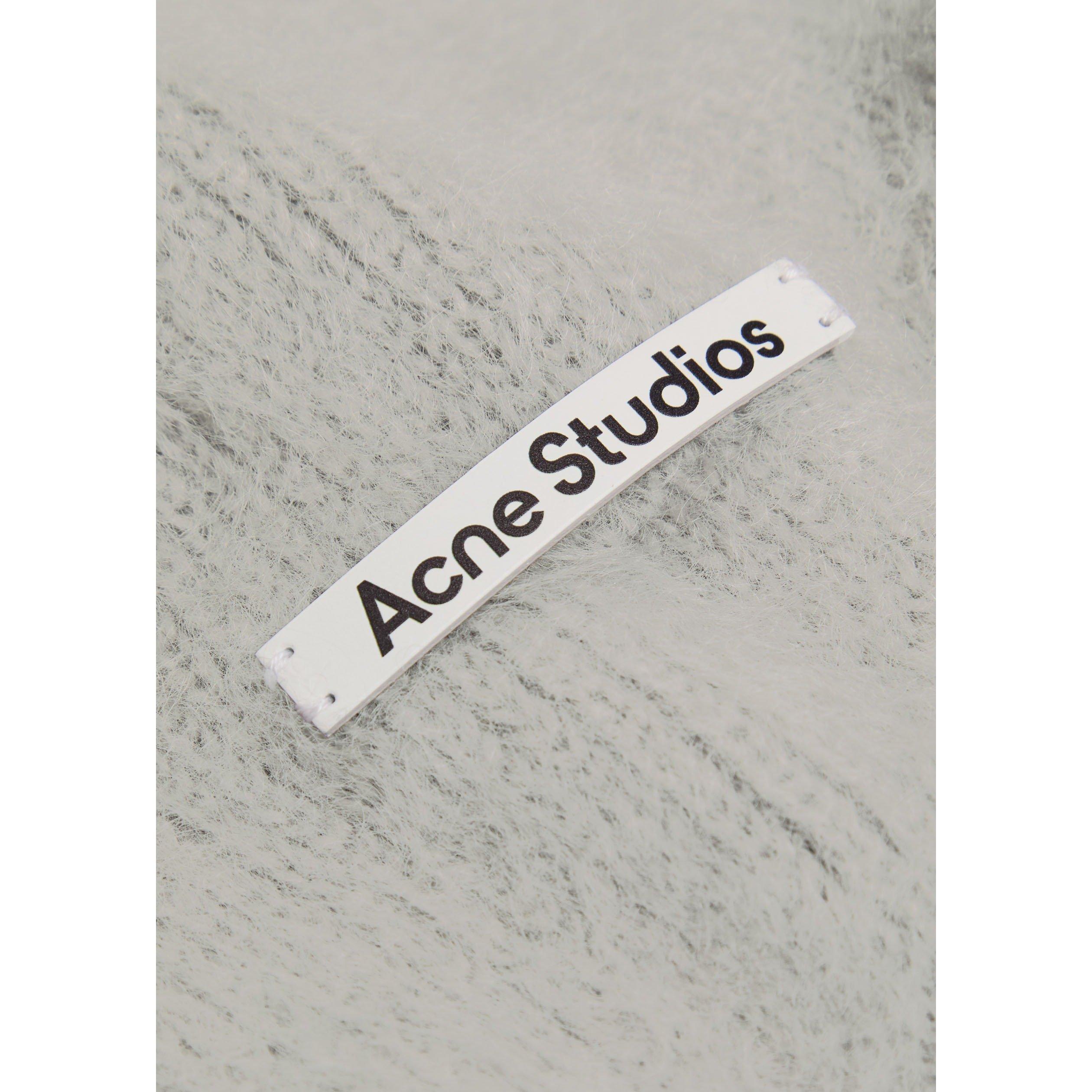 GREY - Acne Studios - Unisex Hooded Wool Knitted Scarf - 2