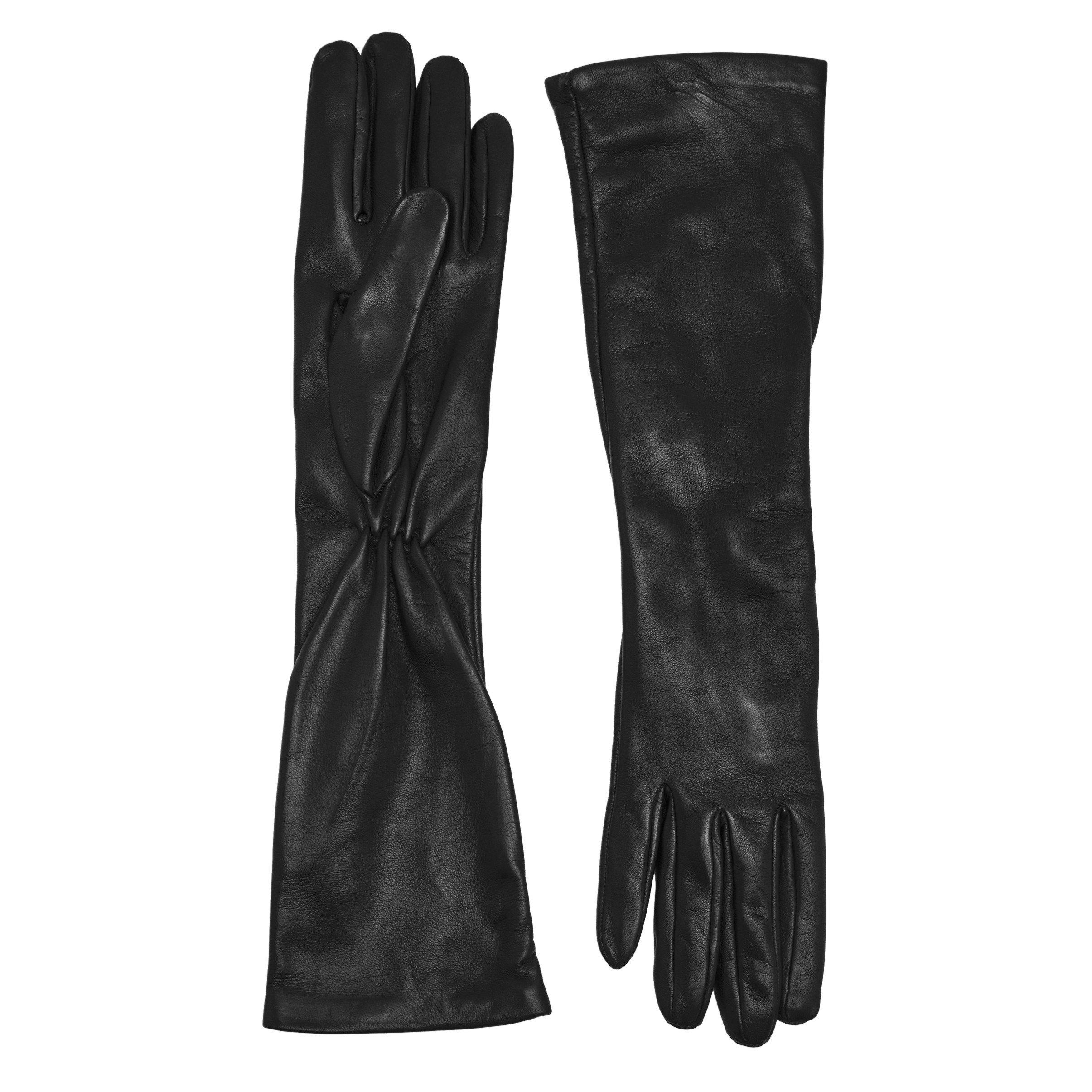 BLACK - Toteme - LONG LEATHER GLOVES