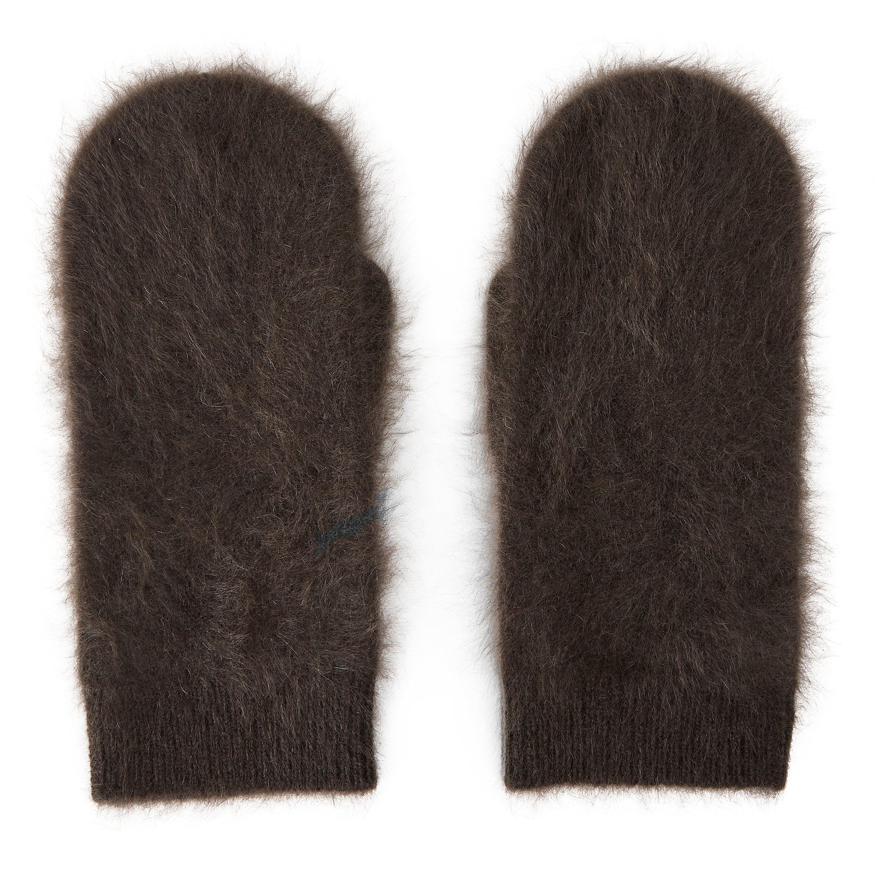 Women's Brushed Wool Mittens