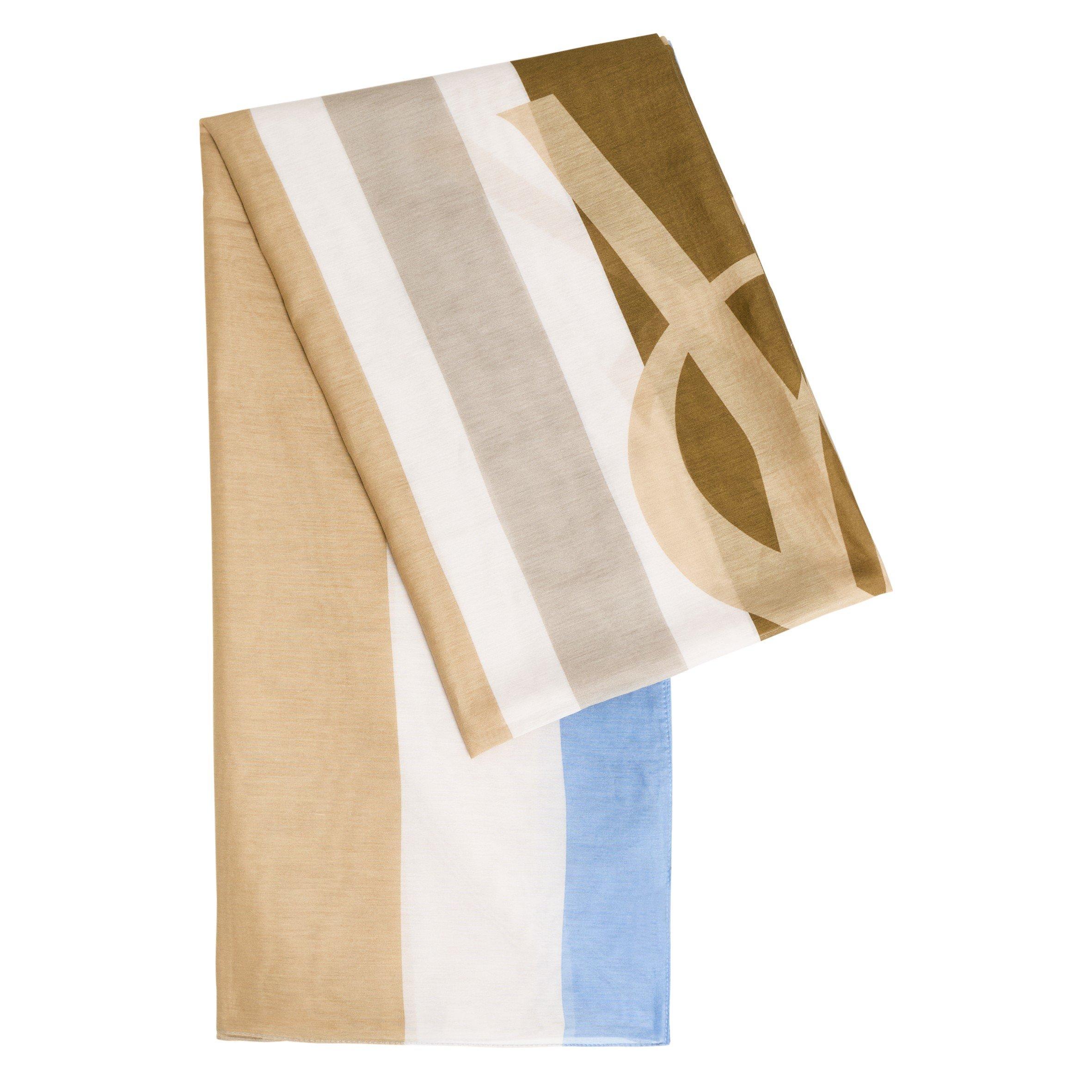 MULTICOLOURED - Saint Laurent - STRIPE LOGO SCARF