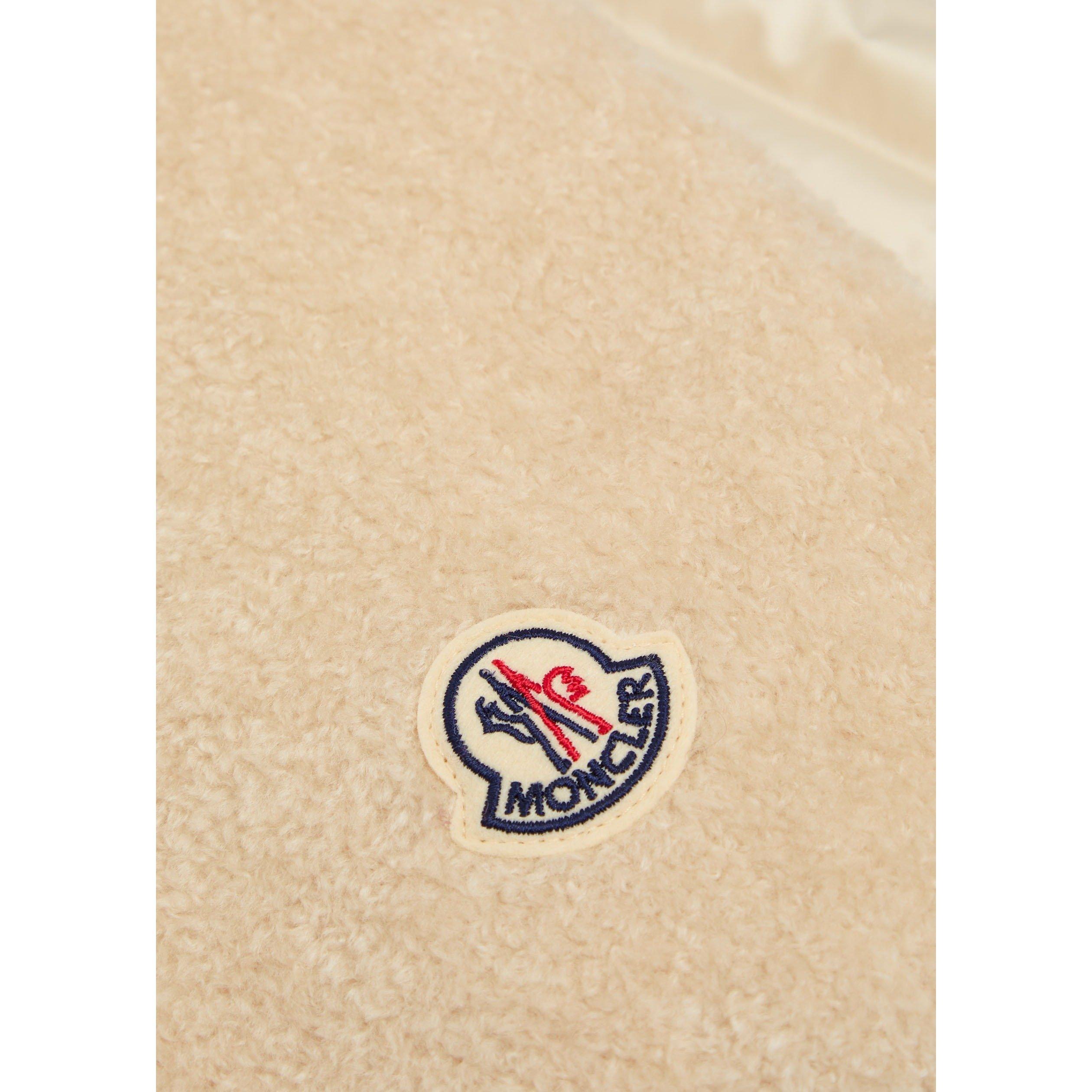 CREAM - Moncler - Women's Quilted Cotton Midweight Scarf - 3
