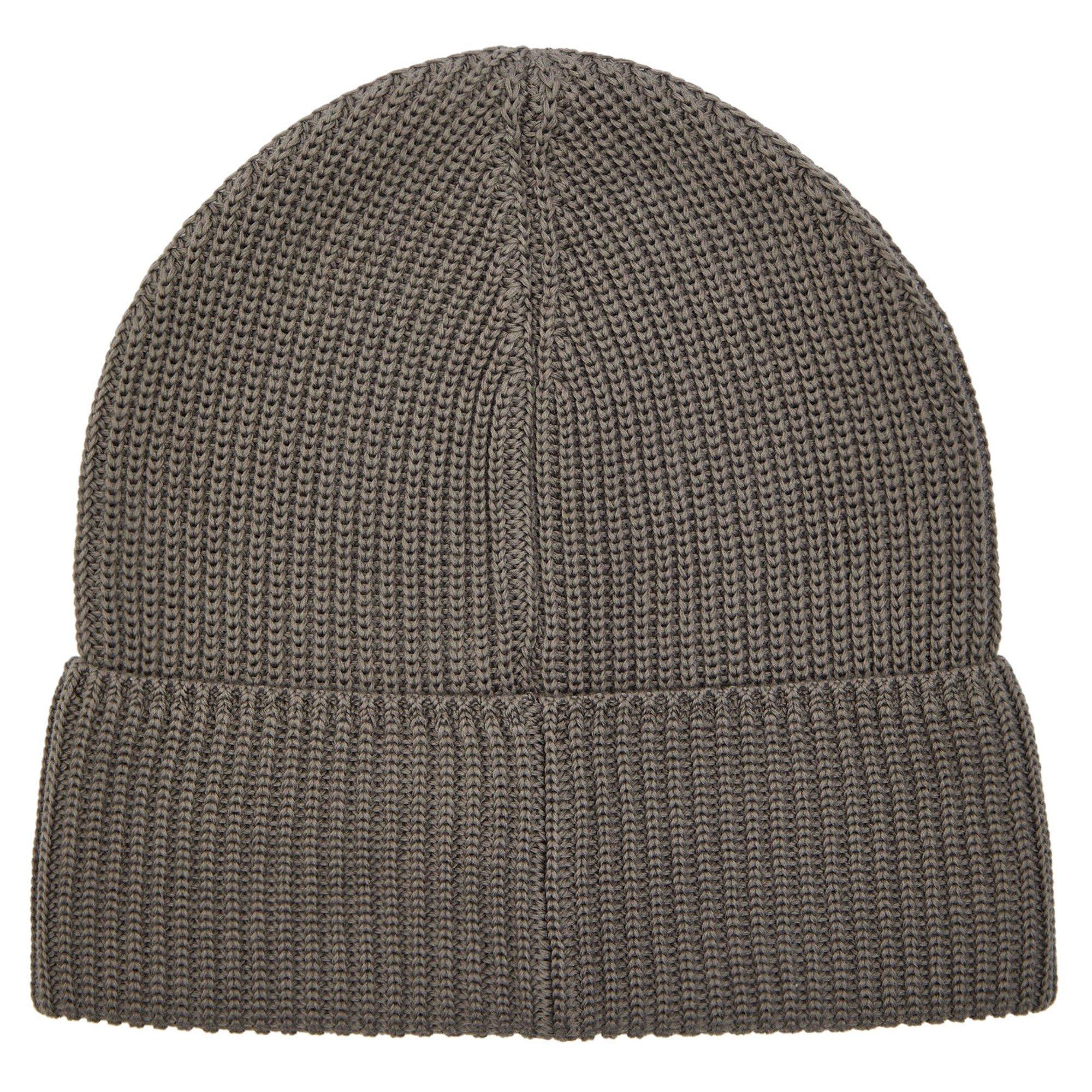 GREY - Moncler - Men's Logo Cotton Beanie - 2