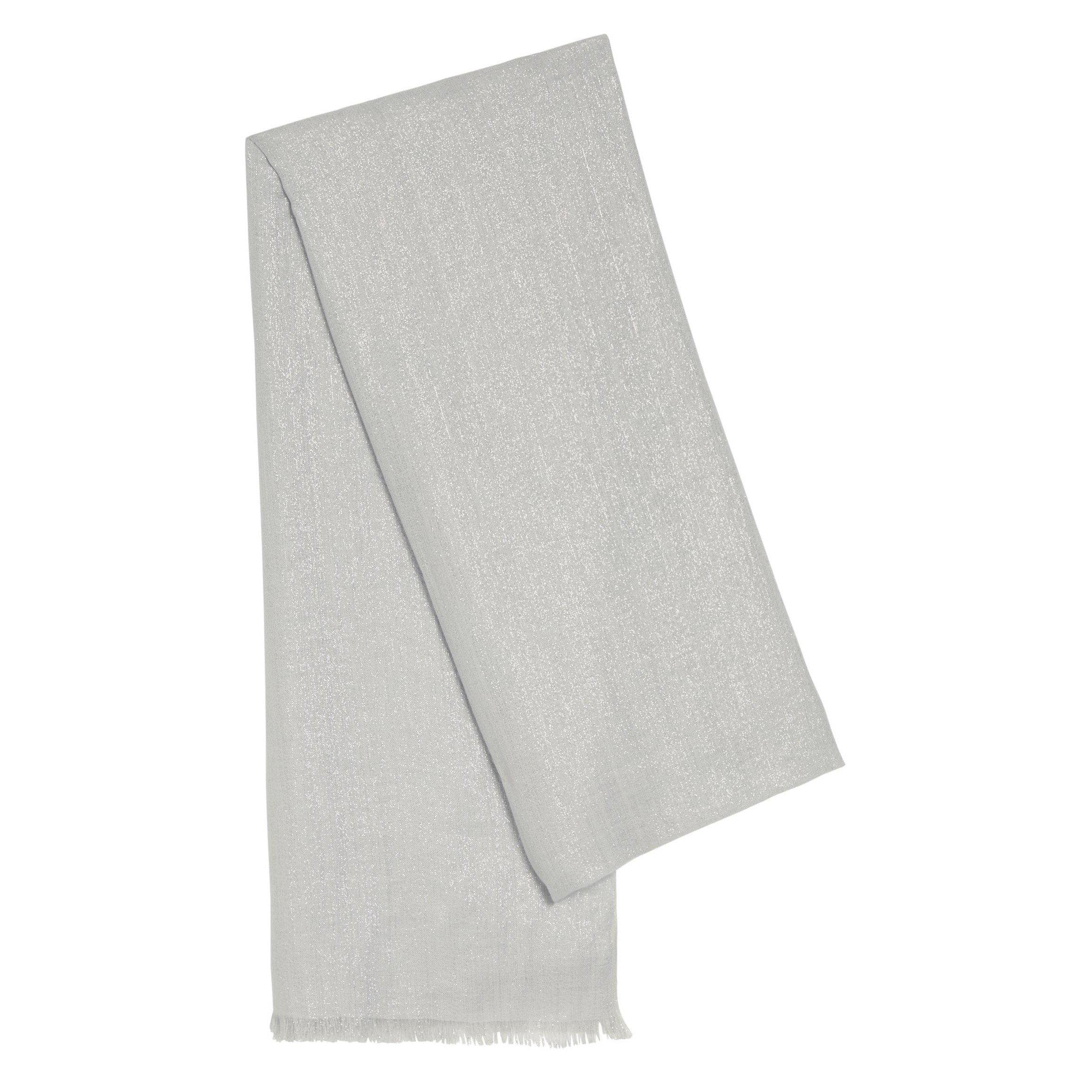 GREY LIGHT - Brunello Cucinelli - CASHMERE SILK LUREX SCARF - 1