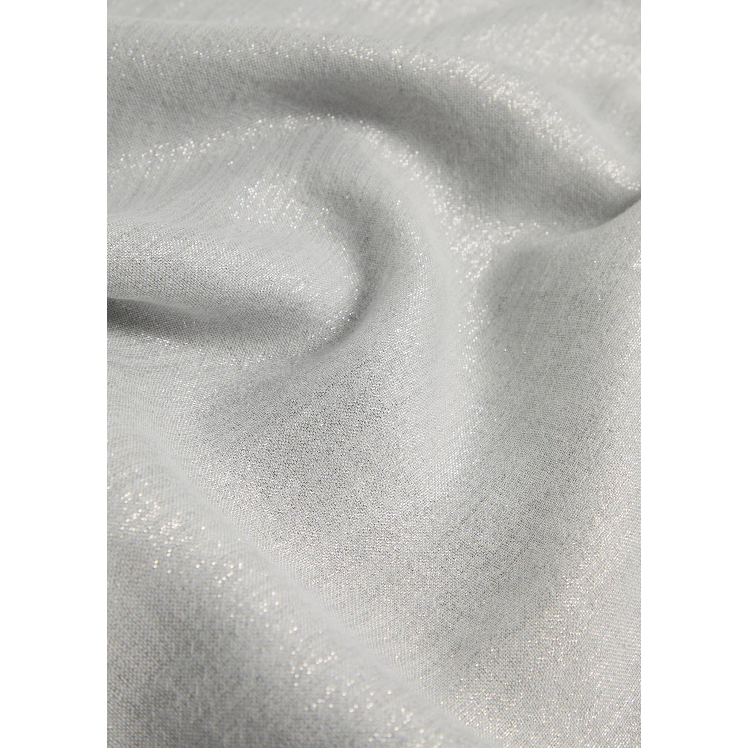 GREY LIGHT - Brunello Cucinelli - CASHMERE SILK LUREX SCARF - 3
