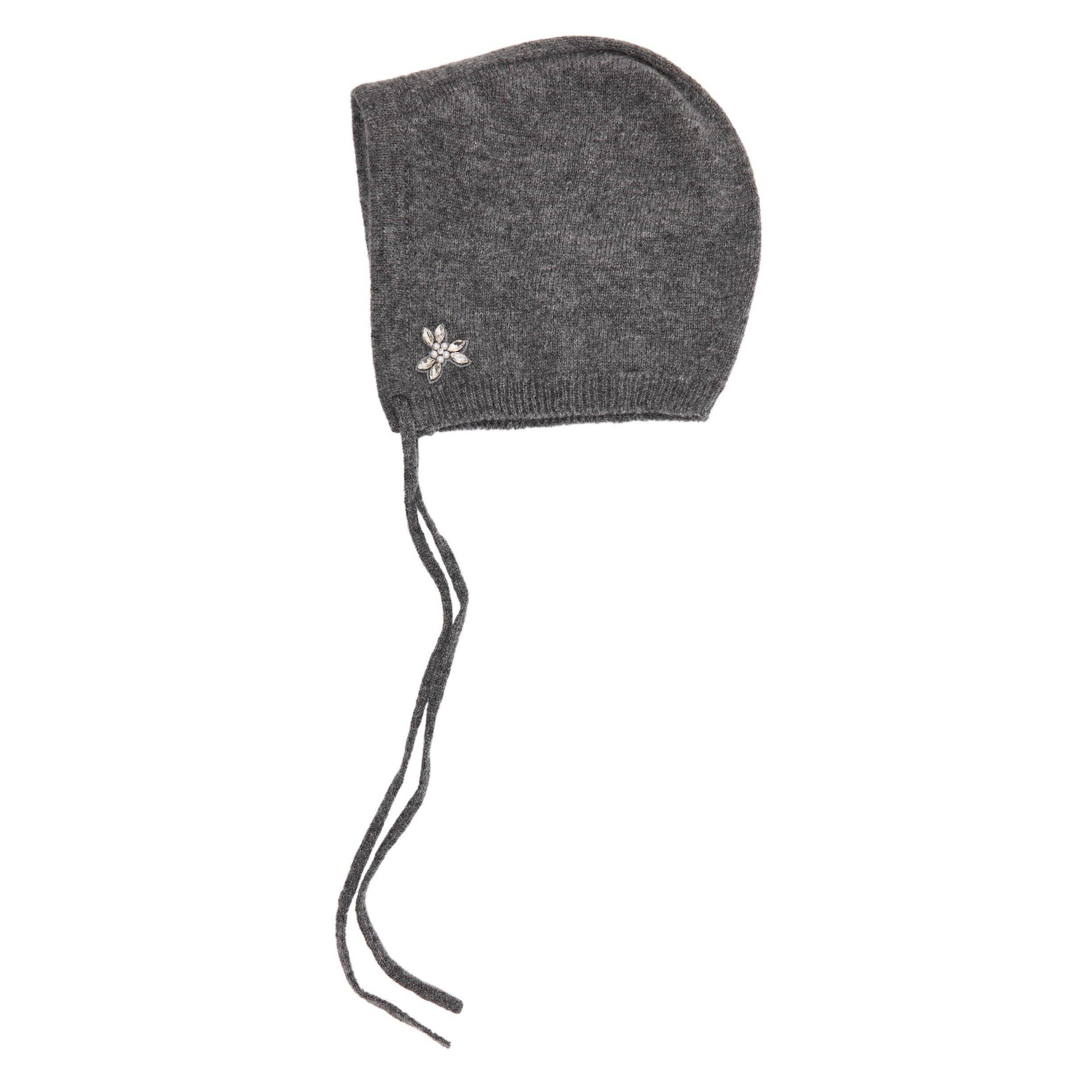 GREY - Simone Rocha - Women's Cashmere Embellished Bonnet - 2