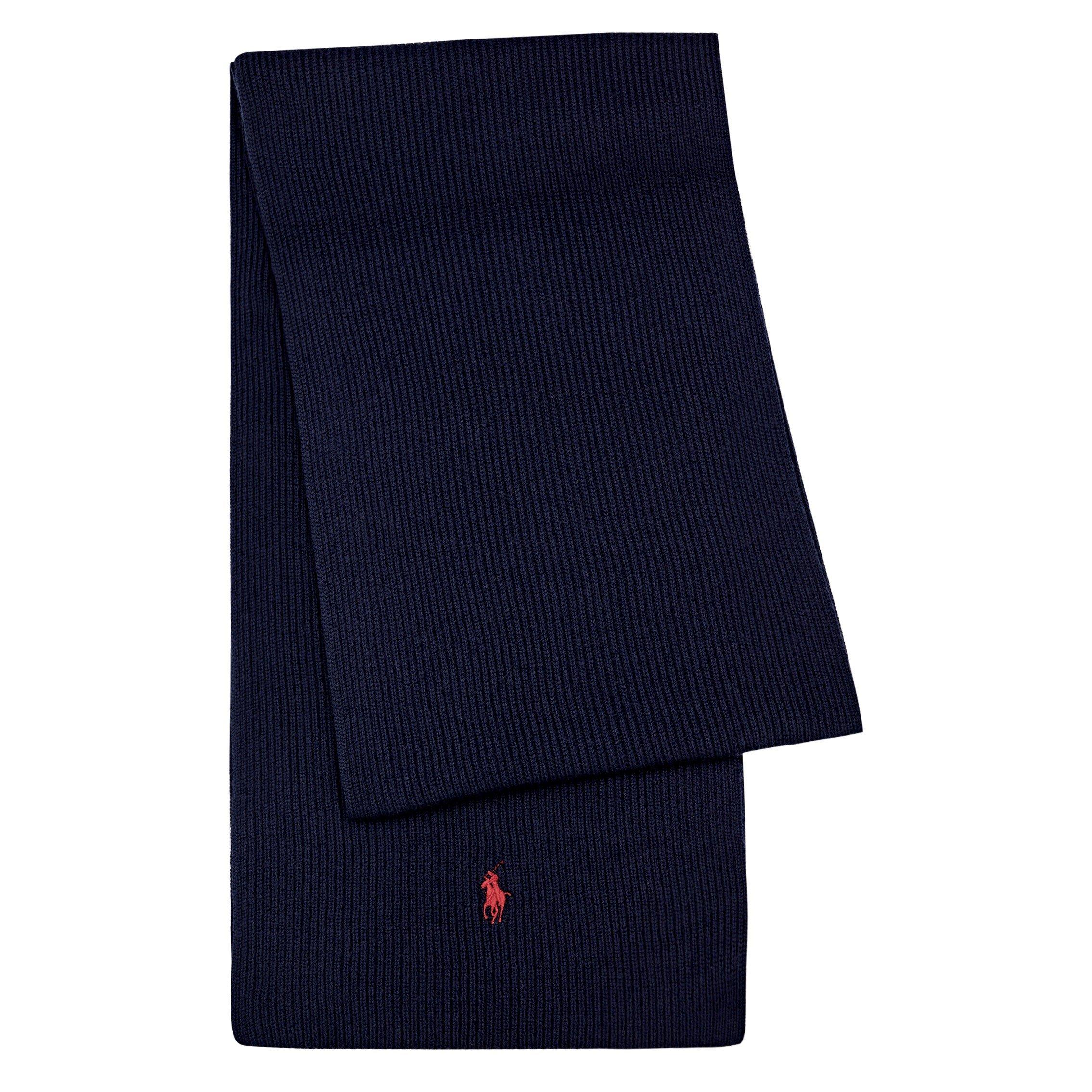 NAVY - Polo Ralph Lauren - PRL SIGNITURE PONY WOOL SCARF - 1