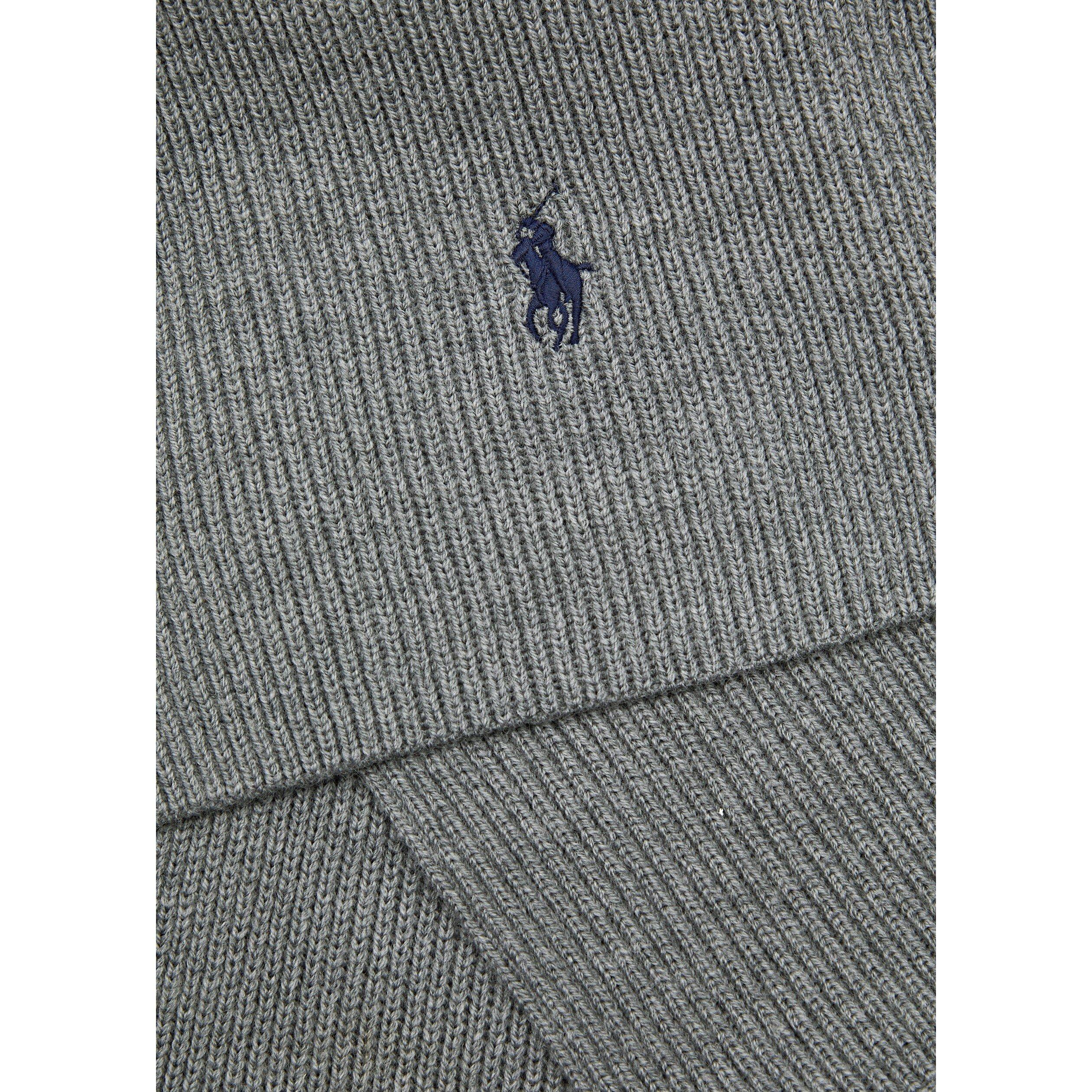 GREY - Polo Ralph Lauren - PRL SIGNITURE PONY WOOL SCARF - 2