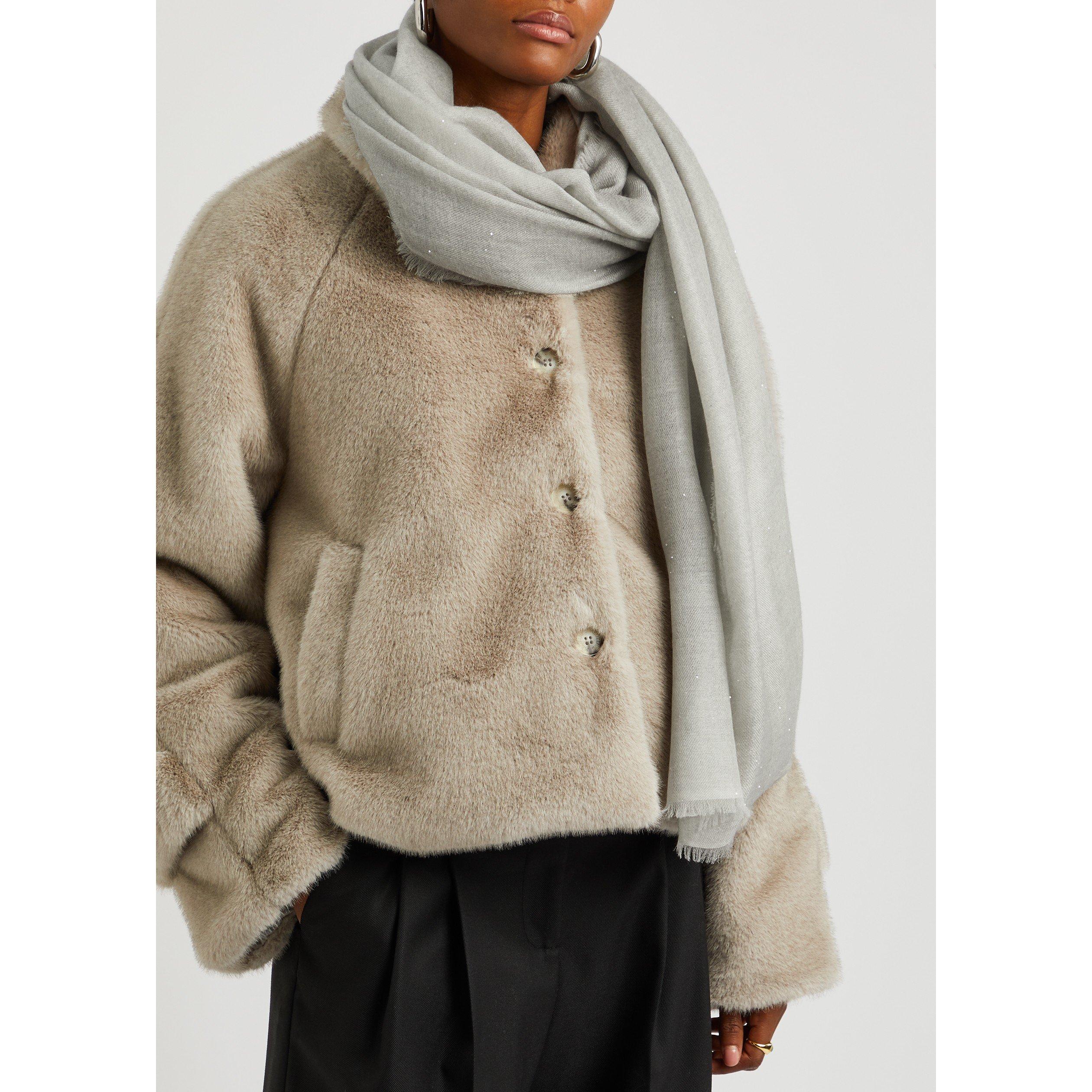 LIGHT GREY - Ama Pure - STARLIGHT SEQUIN CASHMERE - 3