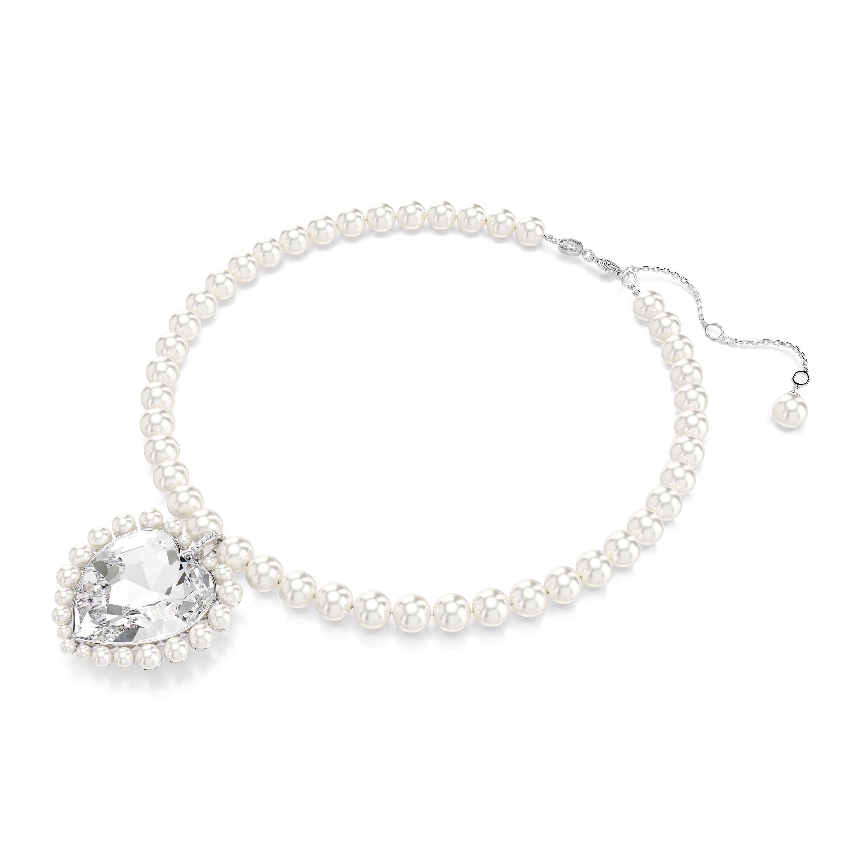 Silver - Swarovski - Heart Choker - 3
