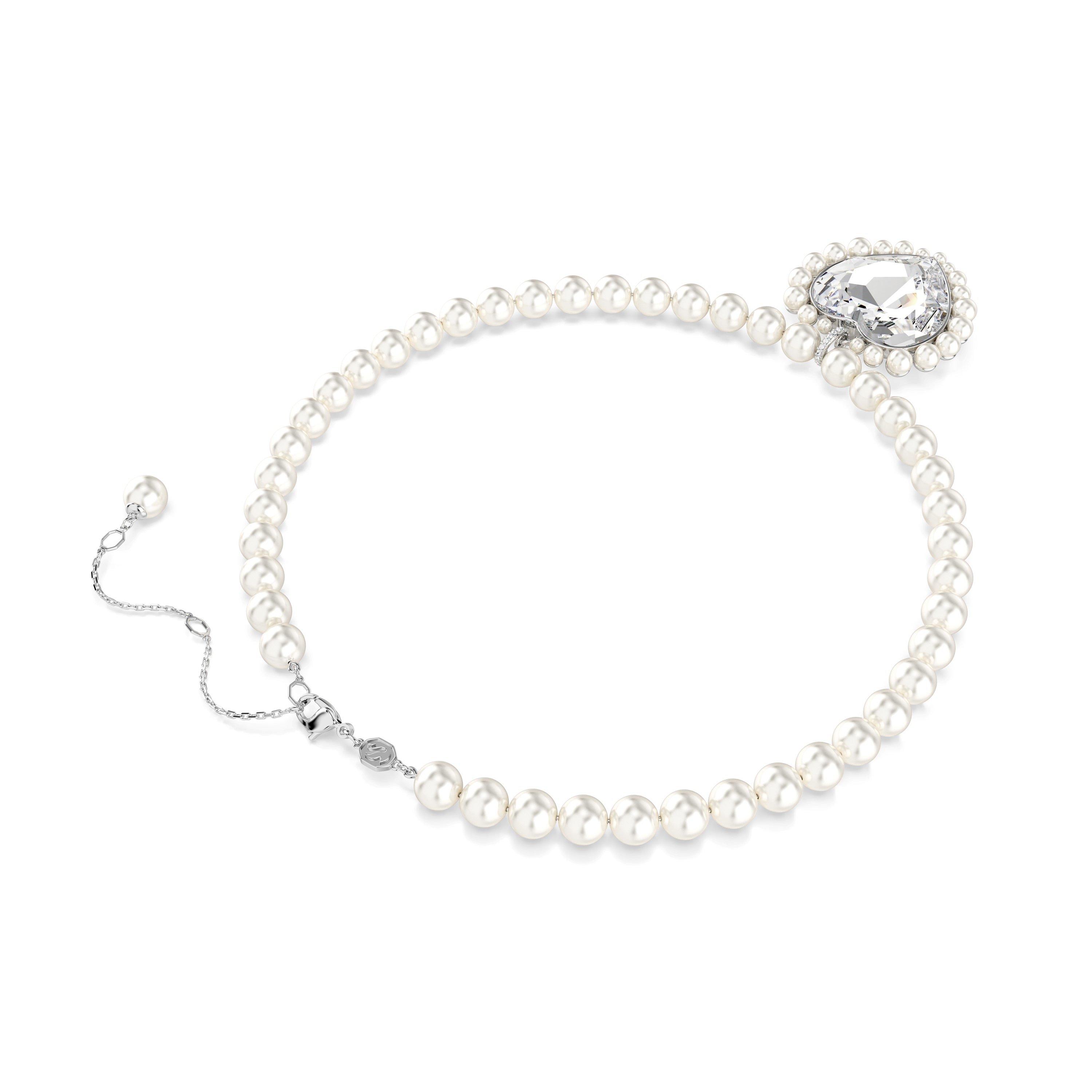 Silver - Swarovski - Heart Choker - 6
