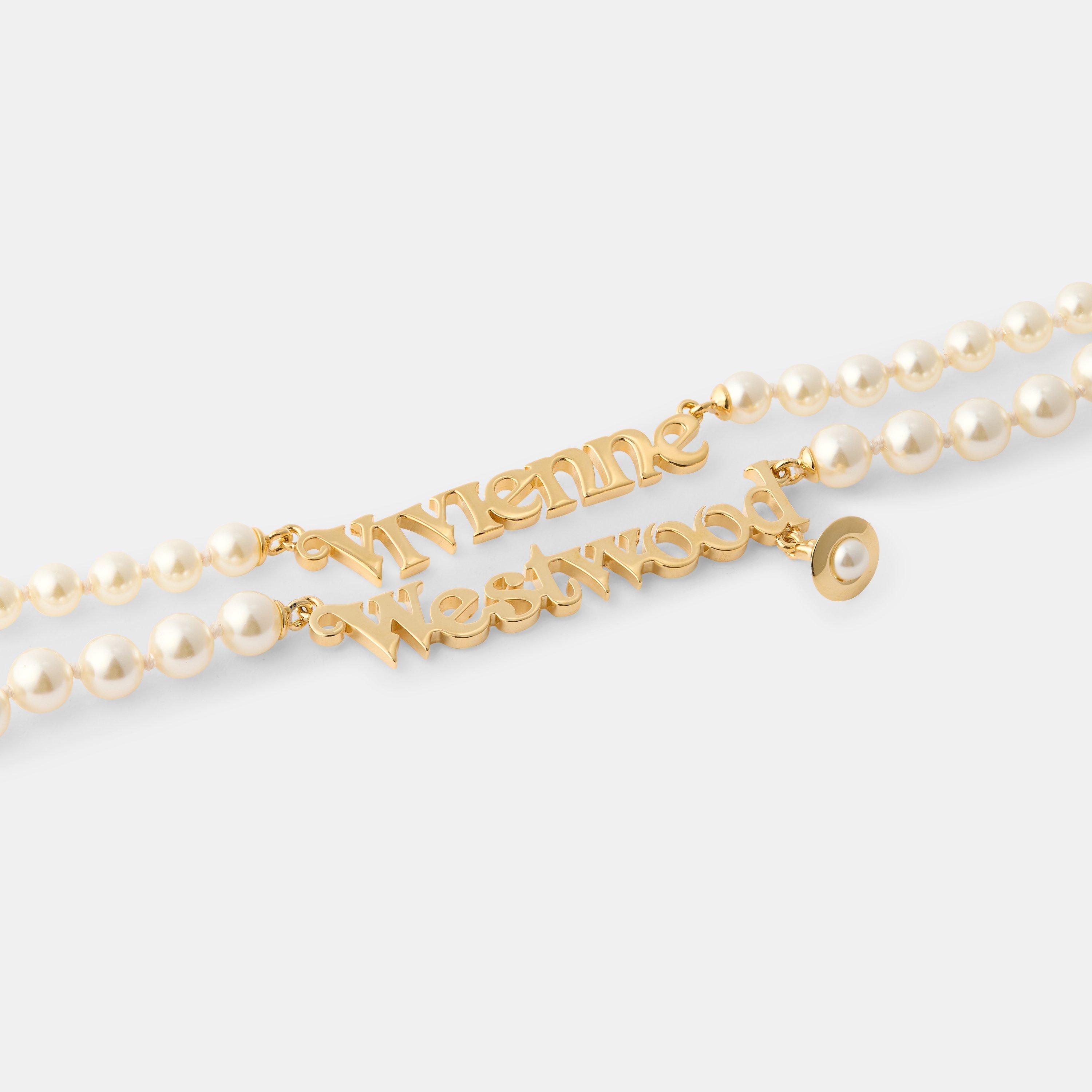 Gold/Cream - Vivienne Westwood - Women's Viv Amelia Choker Necklace - 2