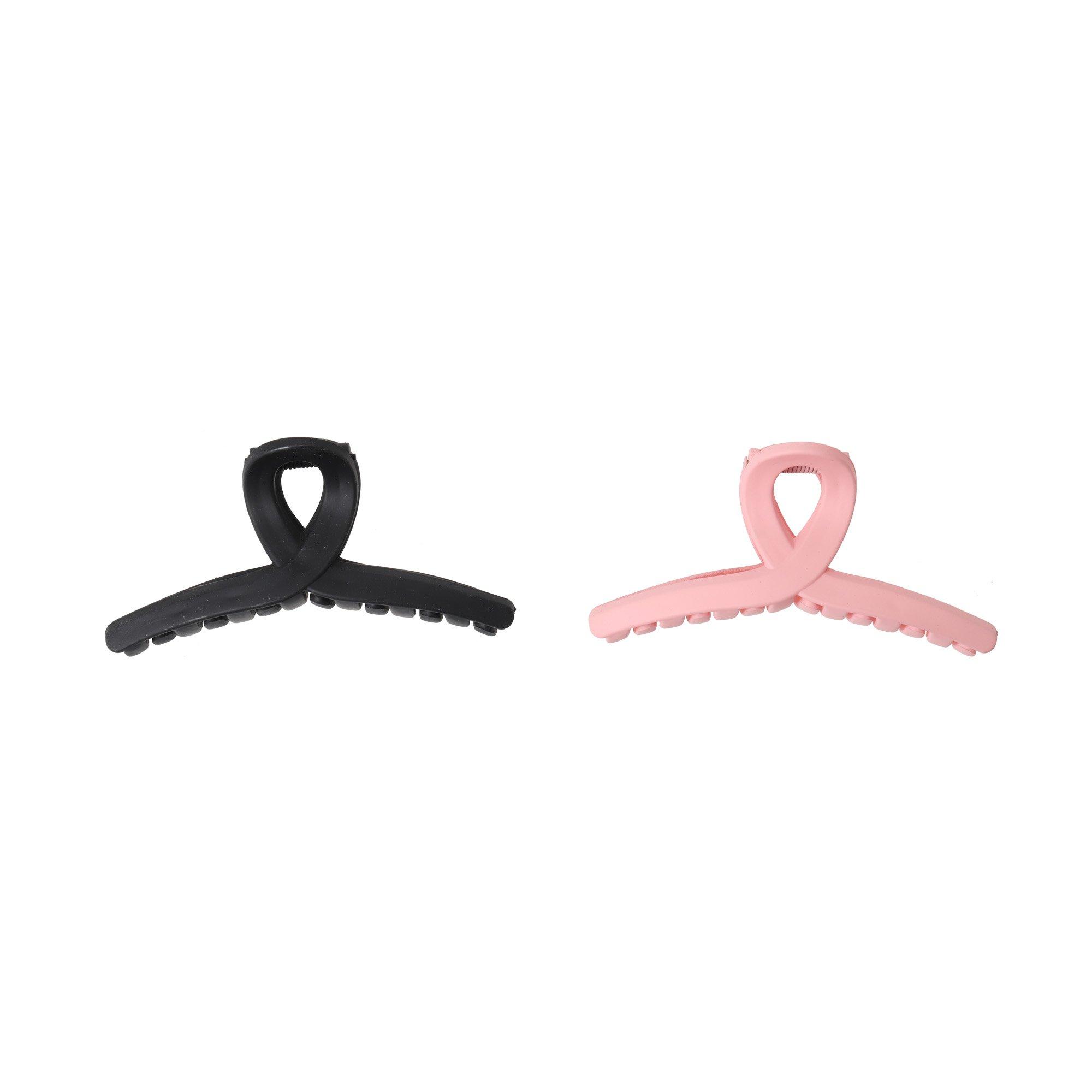 Black/Pink - Miso - 2Pk Claw Clips - 2